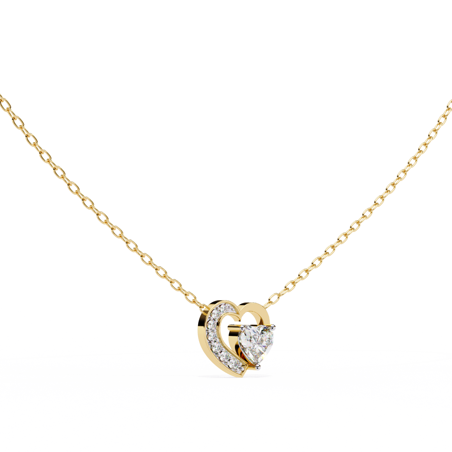 The Heart Necklace/CVD Diamond Pendant/Gold Diamond Pendant/1 Ct Diamond Pendant/Solitaire Diamond Pendant/Anniversary Gift For Her/igi Certified/Ethical Diamond/Silver Pendant/Gold Pendant/EF Color Diamond/VS Clarity Diamond/Manmade Diamond/Lab Grown Diamond/Pendant Necklace/Heart Cut Diamond/Pendant