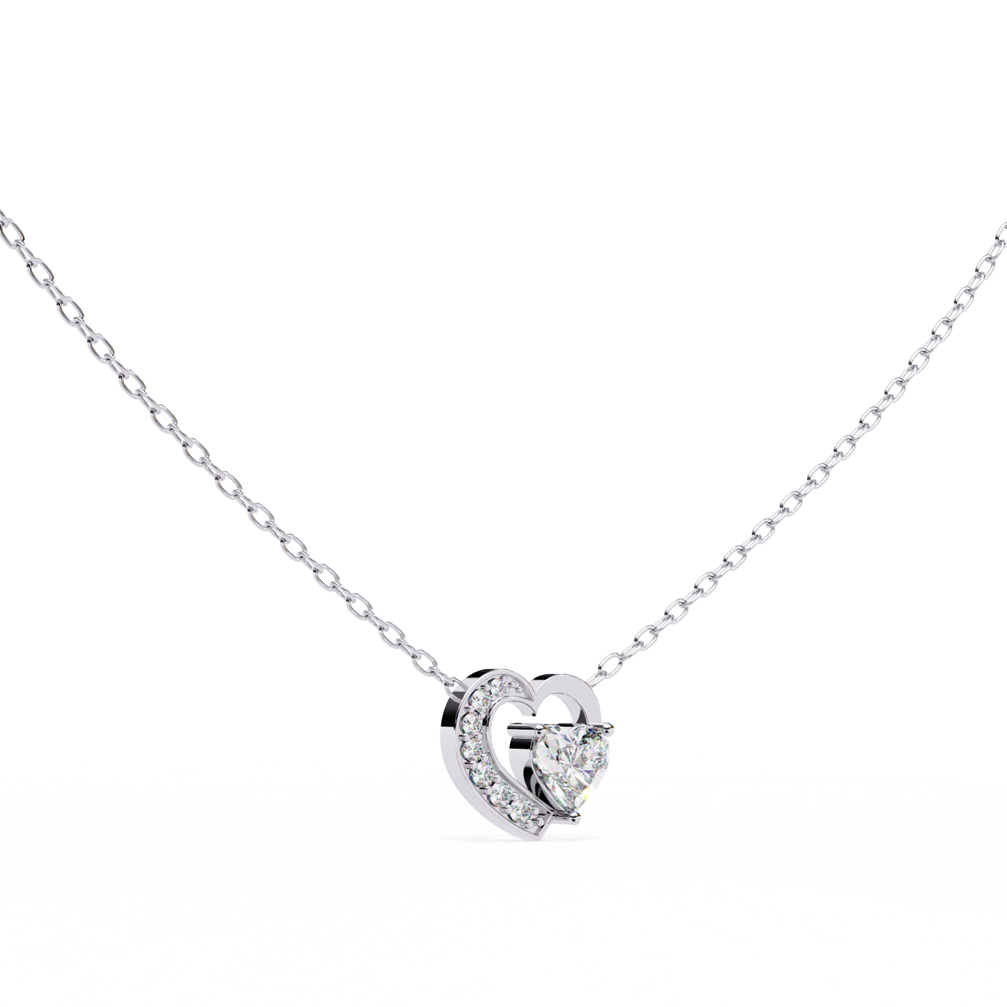The Heart Necklace/CVD Diamond Pendant/Gold Diamond Pendant/1 Ct Diamond Pendant/Solitaire Diamond Pendant/Anniversary Gift For Her/igi Certified/Ethical Diamond/Silver Pendant/Gold Pendant/EF Color Diamond/VS Clarity Diamond/Manmade Diamond/Lab Grown Diamond/Pendant Necklace/Heart Cut Diamond/Pendant