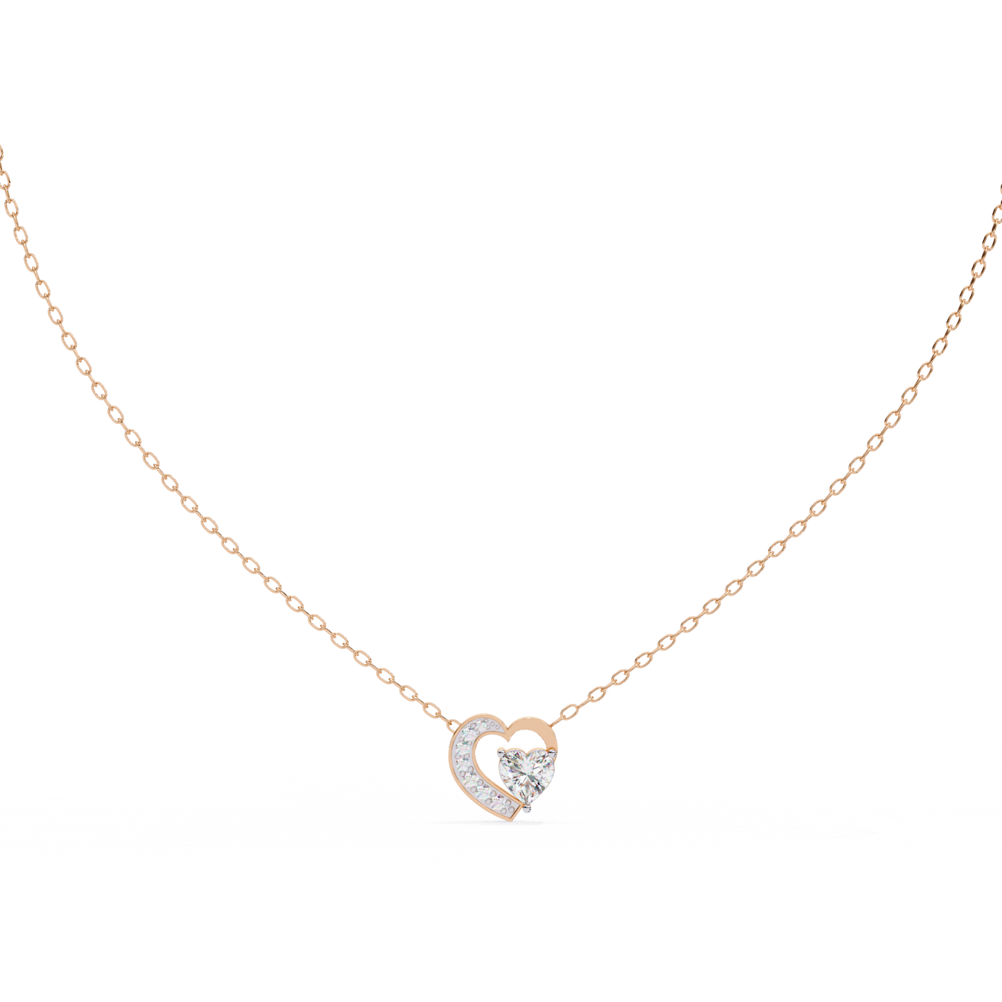 The Heart Necklace/CVD Diamond Pendant/Gold Diamond Pendant/1 Ct Diamond Pendant/Solitaire Diamond Pendant/Anniversary Gift For Her/igi Certified/Ethical Diamond/Silver Pendant/Gold Pendant/EF Color Diamond/VS Clarity Diamond/Manmade Diamond/Lab Grown Diamond/Pendant Necklace/Heart Cut Diamond/Pendant
