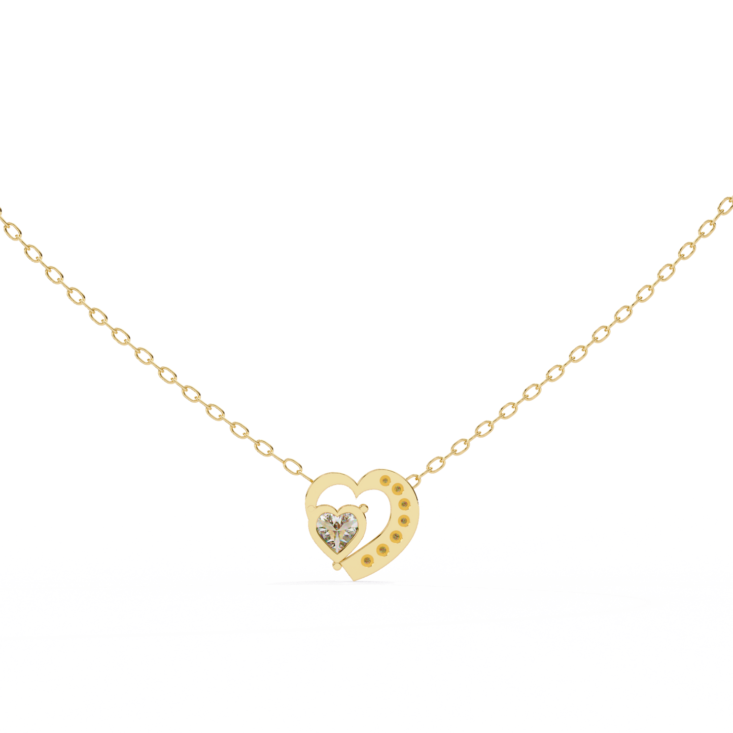The Heart Necklace/CVD Diamond Pendant/Gold Diamond Pendant/1 Ct Diamond Pendant/Solitaire Diamond Pendant/Anniversary Gift For Her/igi Certified/Ethical Diamond/Silver Pendant/Gold Pendant/EF Color Diamond/VS Clarity Diamond/Manmade Diamond/Lab Grown Diamond/Pendant Necklace/Heart Cut Diamond/Pendant
