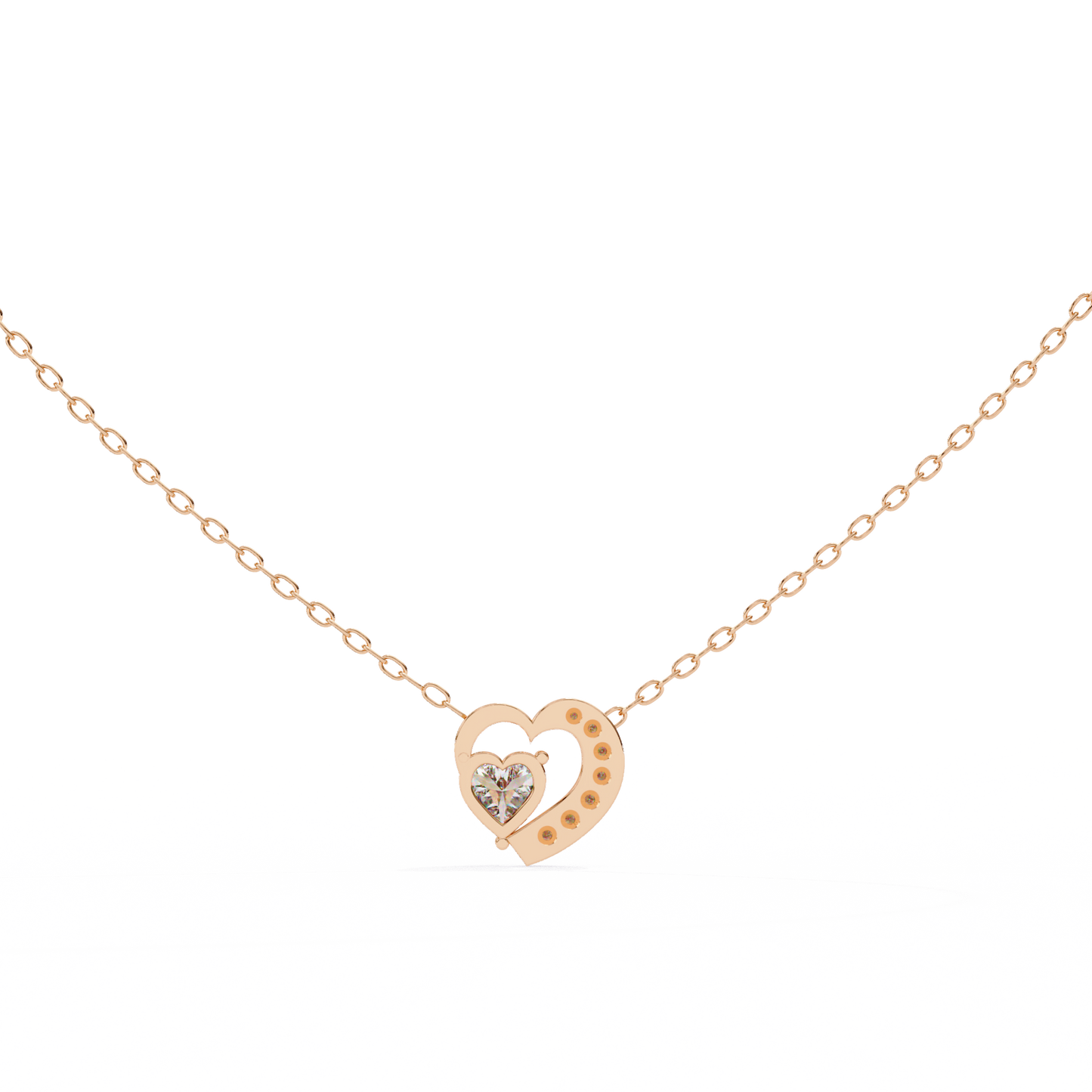 The Heart Necklace/CVD Diamond Pendant/Gold Diamond Pendant/1 Ct Diamond Pendant/Solitaire Diamond Pendant/Anniversary Gift For Her/igi Certified/Ethical Diamond/Silver Pendant/Gold Pendant/EF Color Diamond/VS Clarity Diamond/Manmade Diamond/Lab Grown Diamond/Pendant Necklace/Heart Cut Diamond/Pendant