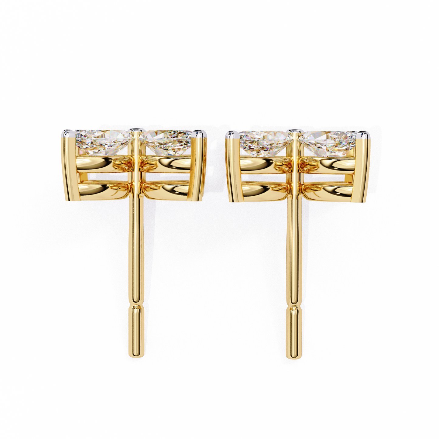 Clover Earrings/Marquise Stone Earrings/Gold CVD Diamond Earring/Anniversary Gift/Solitaire Diamond Stud Earring/1 Ct Diamond Earring/Prong Setting/igi Certified/Stud Earring/Ethical Diamond/Silver Earring/Gold Earring/CVD Diamond Earring/EF Color Diamond/VS Clarity Diamond/Manmade Diamond/Lab Grown Diamond/Marquise Cut Diamond