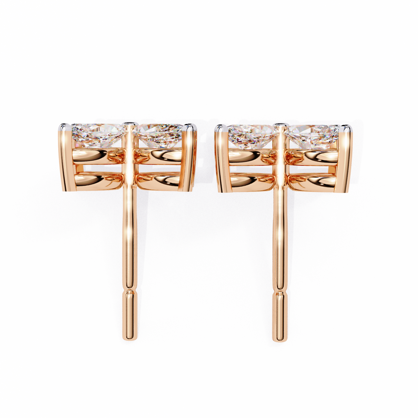 Clover Earrings/Marquise Stone Earrings/Gold CVD Diamond Earring/Anniversary Gift/Solitaire Diamond Stud Earring/1 Ct Diamond Earring/Prong Setting/igi Certified/Stud Earring/Ethical Diamond/Silver Earring/Gold Earring/CVD Diamond Earring/EF Color Diamond/VS Clarity Diamond/Manmade Diamond/Lab Grown Diamond/Marquise Cut Diamond