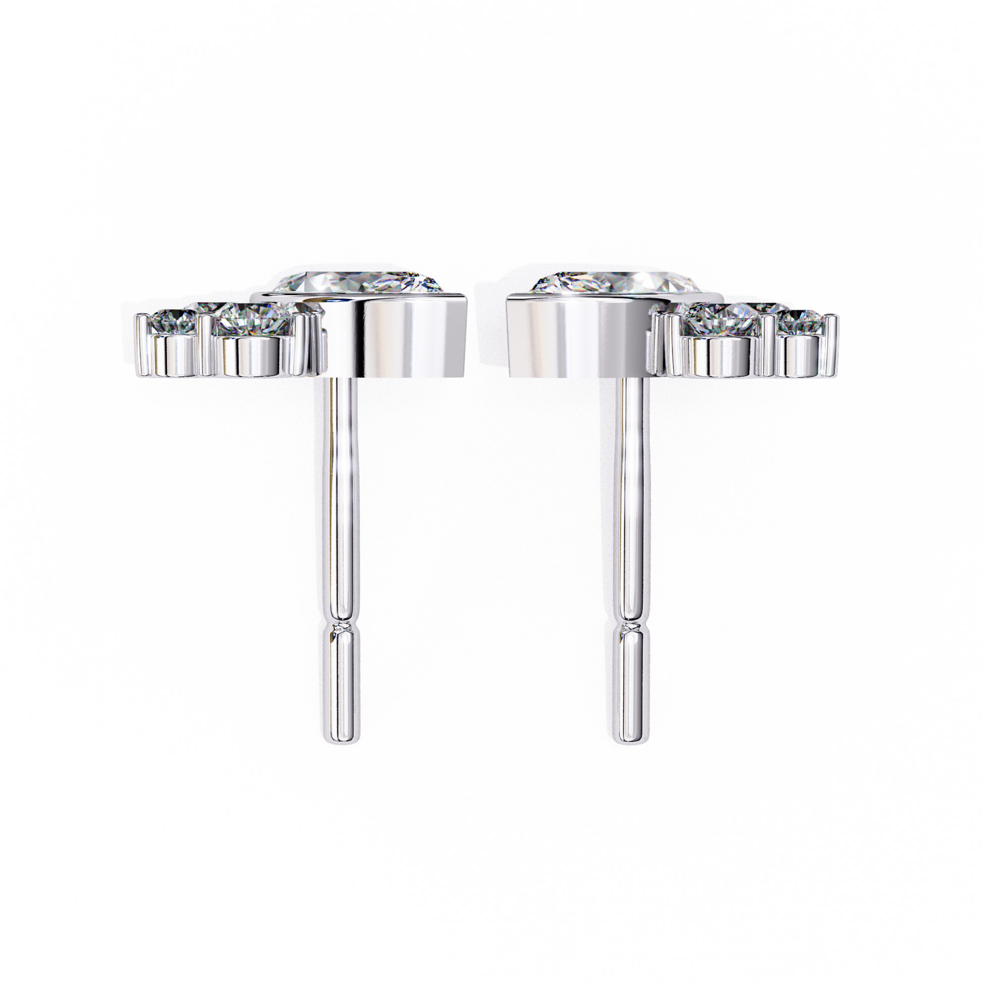 Marquise Winged Studs/Marquise Stone Earrings/Gold CVD Diamond Earring/Anniversary Gift/Solitaire Diamond Stud Earring/1 Ct Diamond Earring/Prong Setting/igi Certified/Stud Earring/Ethical Diamond/Silver Earring/Gold Earring/CVD Diamond Earring/EF Color Diamond/VS Clarity Diamond/Manmade Diamond/Lab Grown Diamond/Marquise Cut Diamond/Round Side Sone Diamond