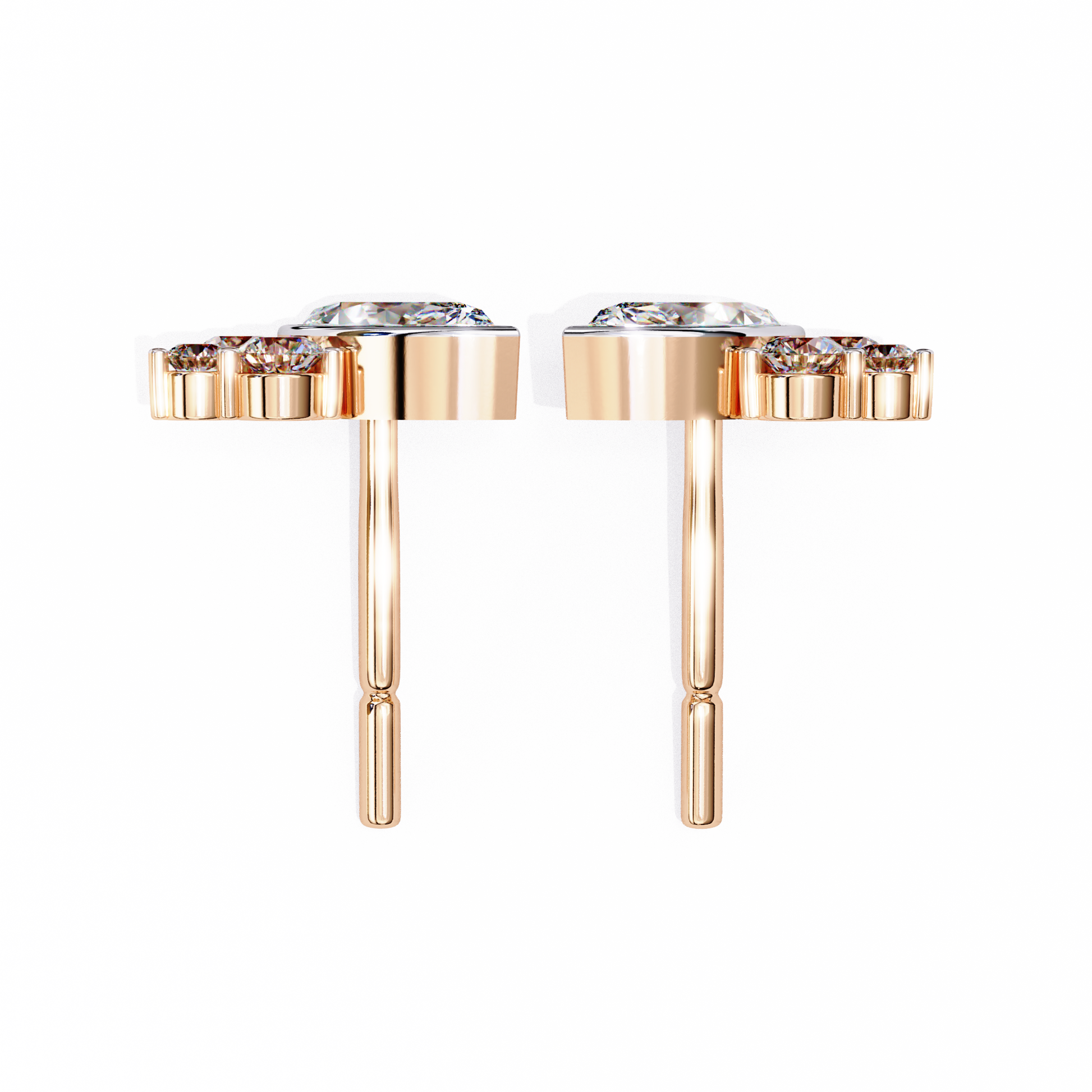 Marquise Winged Studs/Marquise Stone Earrings/Gold CVD Diamond Earring/Anniversary Gift/Solitaire Diamond Stud Earring/1 Ct Diamond Earring/Prong Setting/igi Certified/Stud Earring/Ethical Diamond/Silver Earring/Gold Earring/CVD Diamond Earring/EF Color Diamond/VS Clarity Diamond/Manmade Diamond/Lab Grown Diamond/Marquise Cut Diamond/Round Side Sone Diamond