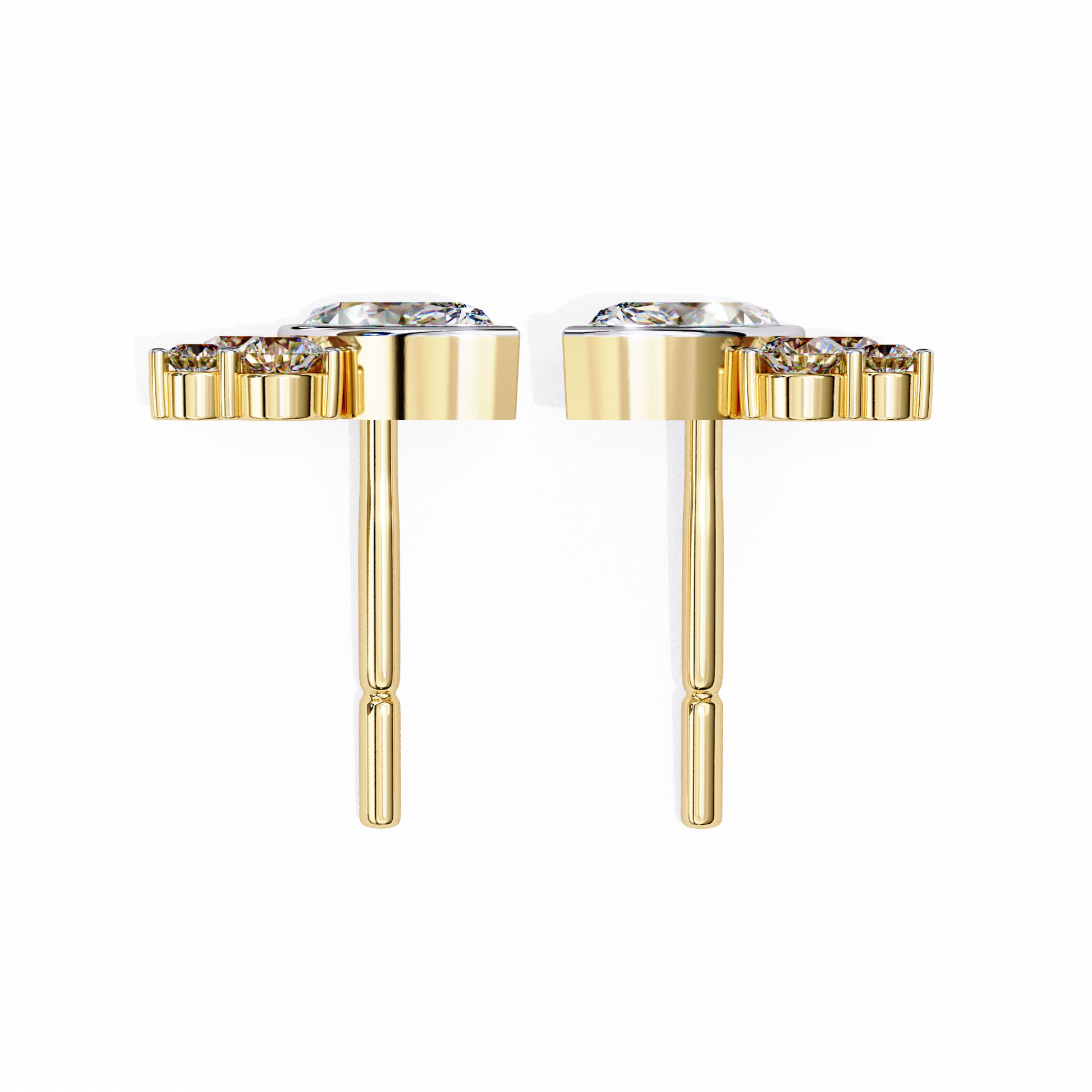 Marquise Winged Studs/Marquise Stone Earrings/Gold CVD Diamond Earring/Anniversary Gift/Solitaire Diamond Stud Earring/1 Ct Diamond Earring/Prong Setting/igi Certified/Stud Earring/Ethical Diamond/Silver Earring/Gold Earring/CVD Diamond Earring/EF Color Diamond/VS Clarity Diamond/Manmade Diamond/Lab Grown Diamond/Marquise Cut Diamond/Round Side Sone Diamond