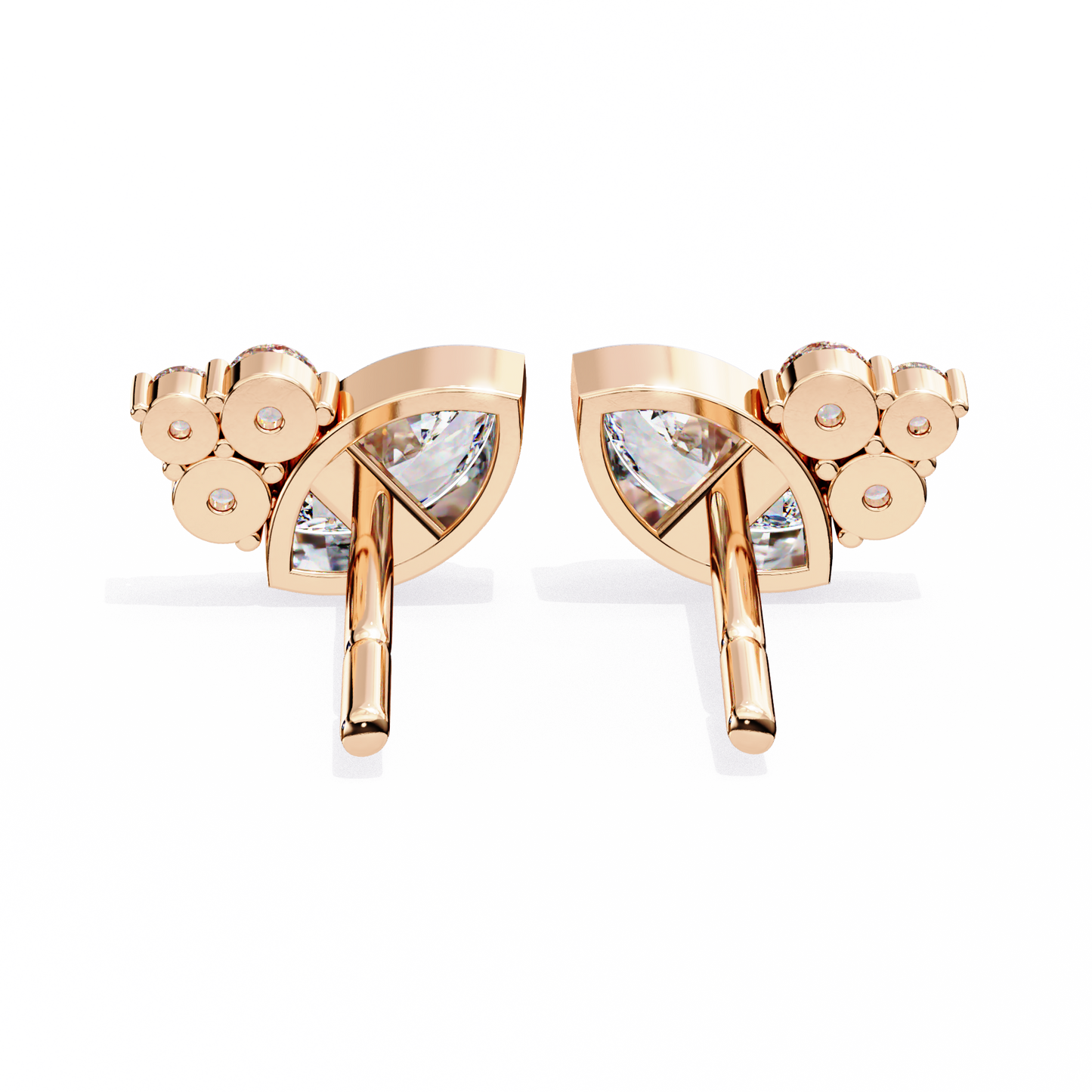 Marquise Winged Studs/Marquise Stone Earrings/Gold CVD Diamond Earring/Anniversary Gift/Solitaire Diamond Stud Earring/1 Ct Diamond Earring/Prong Setting/igi Certified/Stud Earring/Ethical Diamond/Silver Earring/Gold Earring/CVD Diamond Earring/EF Color Diamond/VS Clarity Diamond/Manmade Diamond/Lab Grown Diamond/Marquise Cut Diamond/Round Side Sone Diamond