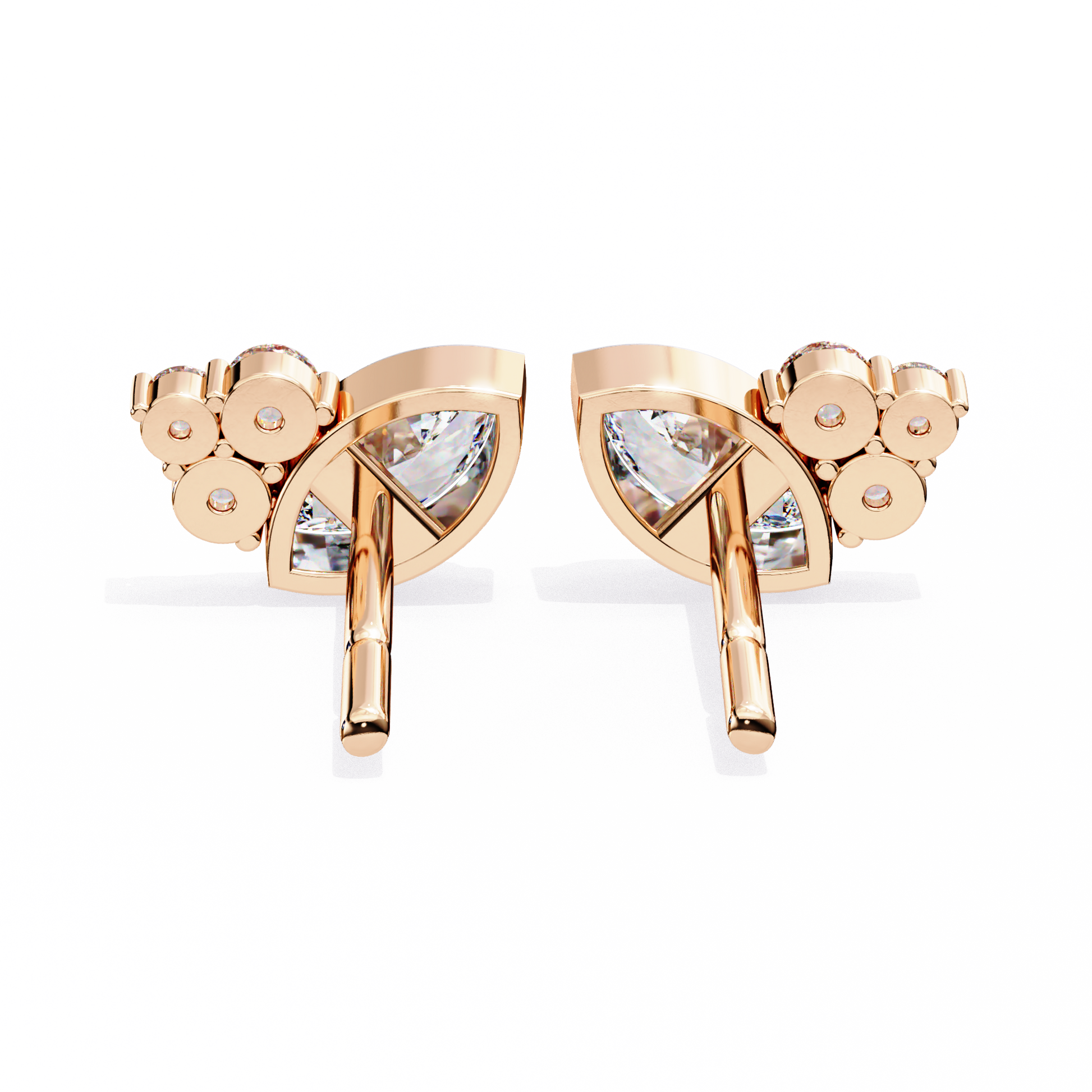 Marquise Winged Studs/Marquise Stone Earrings/Gold CVD Diamond Earring/Anniversary Gift/Solitaire Diamond Stud Earring/1 Ct Diamond Earring/Prong Setting/igi Certified/Stud Earring/Ethical Diamond/Silver Earring/Gold Earring/CVD Diamond Earring/EF Color Diamond/VS Clarity Diamond/Manmade Diamond/Lab Grown Diamond/Marquise Cut Diamond/Round Side Sone Diamond