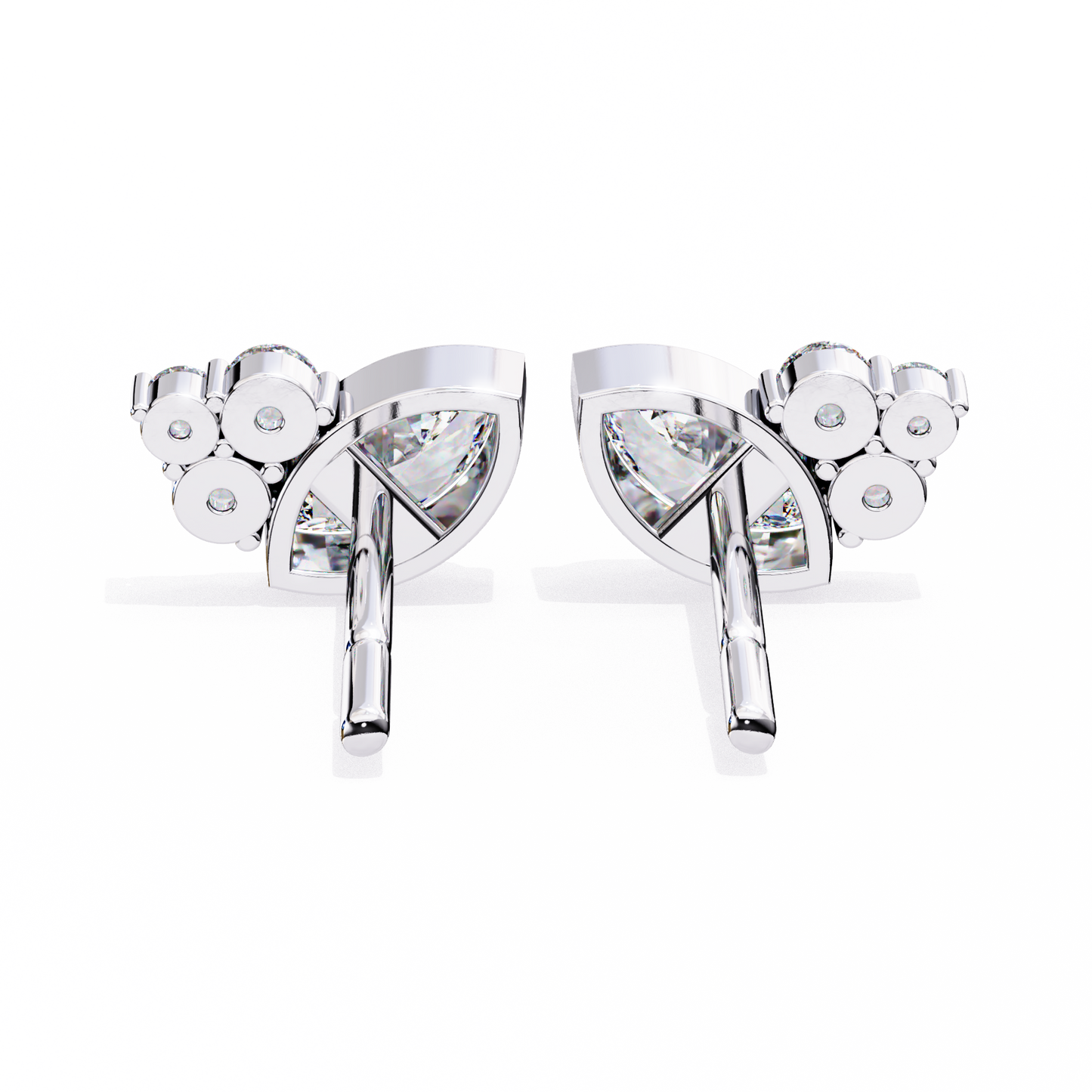 Marquise Winged Studs/Marquise Stone Earrings/Gold CVD Diamond Earring/Anniversary Gift/Solitaire Diamond Stud Earring/1 Ct Diamond Earring/Prong Setting/igi Certified/Stud Earring/Ethical Diamond/Silver Earring/Gold Earring/CVD Diamond Earring/EF Color Diamond/VS Clarity Diamond/Manmade Diamond/Lab Grown Diamond/Marquise Cut Diamond/Round Side Sone Diamond