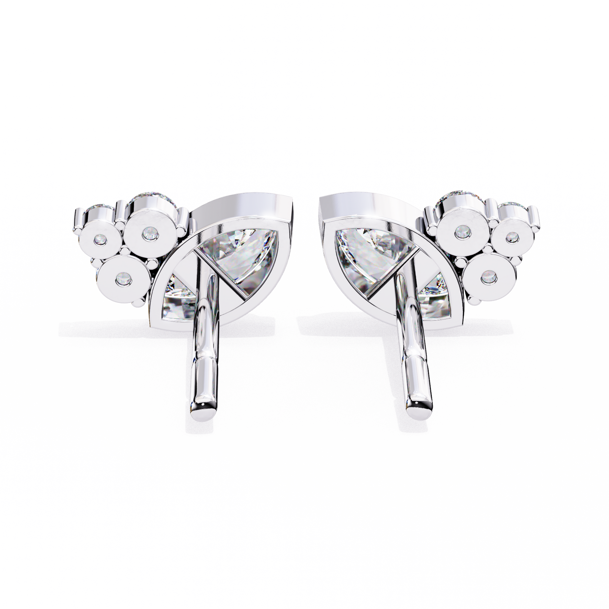 Marquise Winged Studs/Marquise Stone Earrings/Gold CVD Diamond Earring/Anniversary Gift/Solitaire Diamond Stud Earring/1 Ct Diamond Earring/Prong Setting/igi Certified/Stud Earring/Ethical Diamond/Silver Earring/Gold Earring/CVD Diamond Earring/EF Color Diamond/VS Clarity Diamond/Manmade Diamond/Lab Grown Diamond/Marquise Cut Diamond/Round Side Sone Diamond