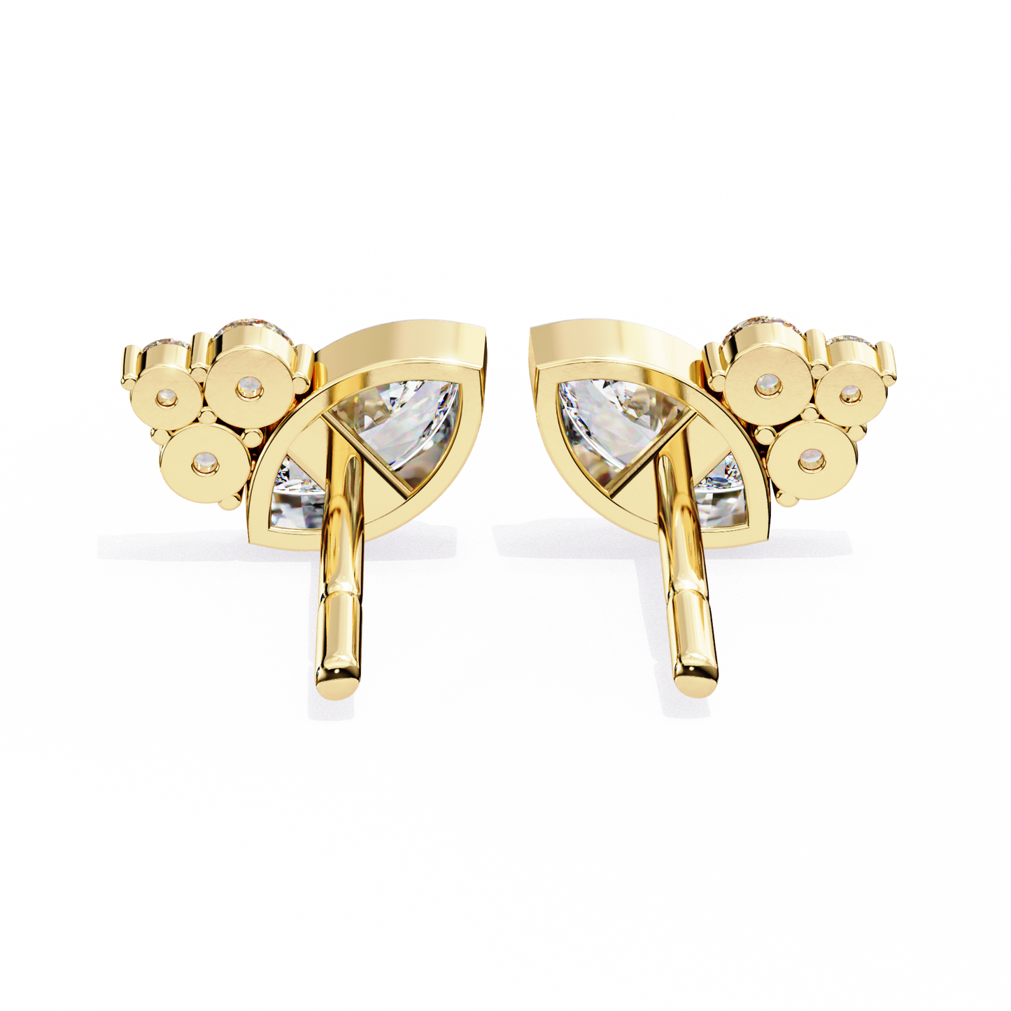 Marquise Winged Studs/Marquise Stone Earrings/Gold CVD Diamond Earring/Anniversary Gift/Solitaire Diamond Stud Earring/1 Ct Diamond Earring/Prong Setting/igi Certified/Stud Earring/Ethical Diamond/Silver Earring/Gold Earring/CVD Diamond Earring/EF Color Diamond/VS Clarity Diamond/Manmade Diamond/Lab Grown Diamond/Marquise Cut Diamond/Round Side Sone Diamond