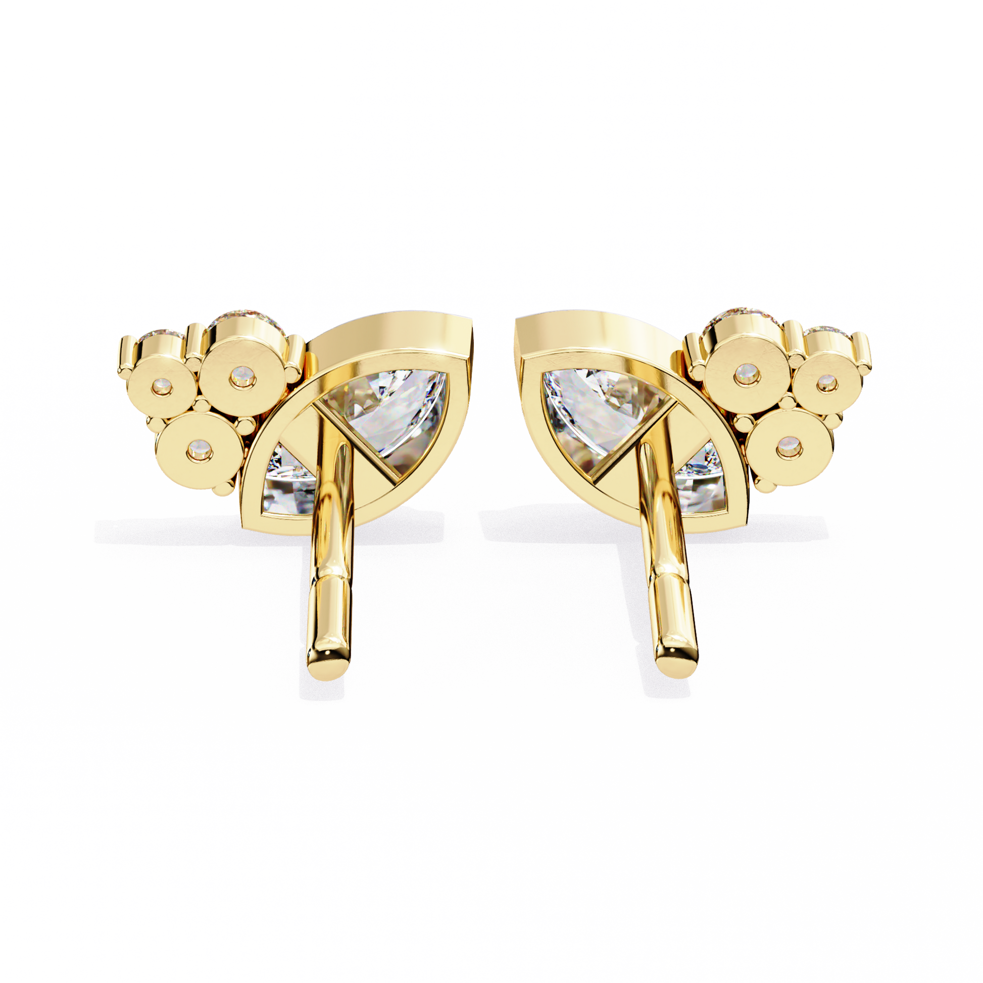 Marquise Winged Studs/Marquise Stone Earrings/Gold CVD Diamond Earring/Anniversary Gift/Solitaire Diamond Stud Earring/1 Ct Diamond Earring/Prong Setting/igi Certified/Stud Earring/Ethical Diamond/Silver Earring/Gold Earring/CVD Diamond Earring/EF Color Diamond/VS Clarity Diamond/Manmade Diamond/Lab Grown Diamond/Marquise Cut Diamond/Round Side Sone Diamond