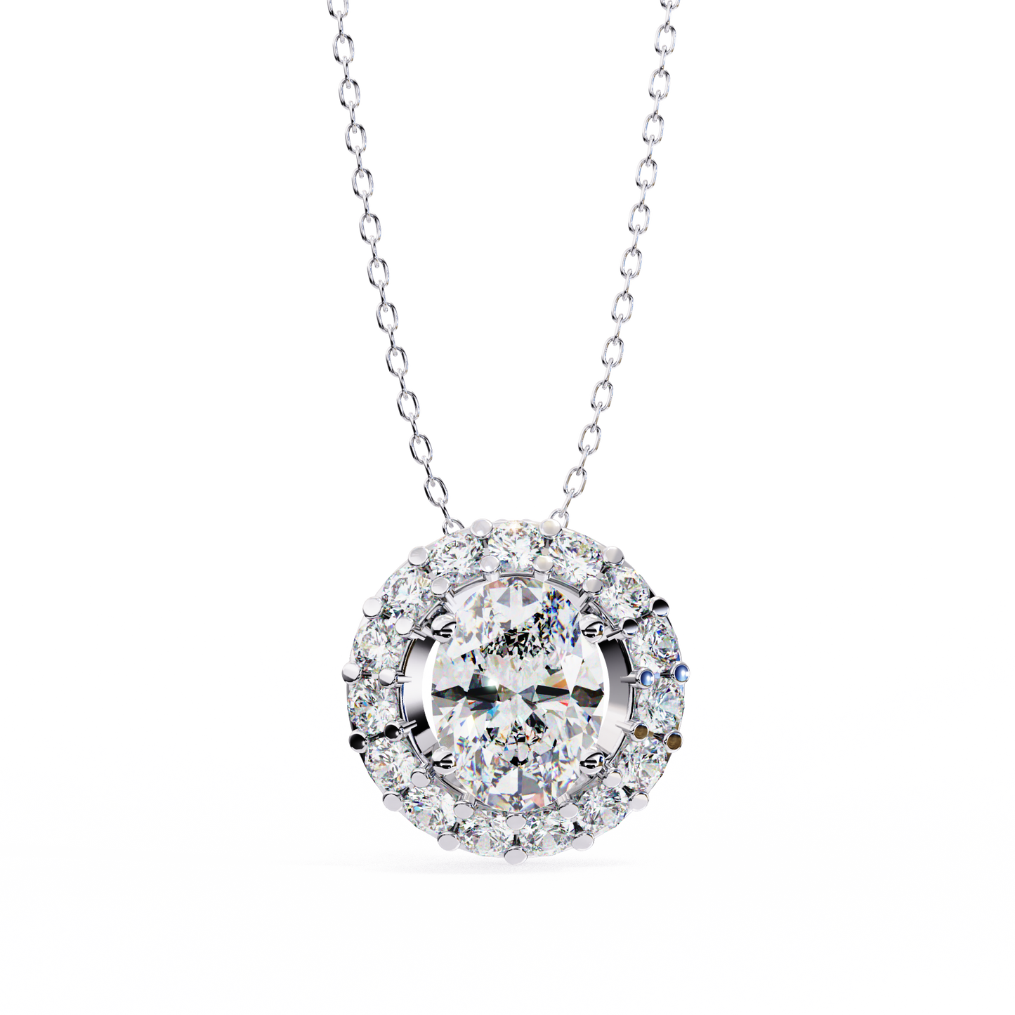 1.02 Ct Oval Cut Lab Grown Diamond Halo Gold Pendant/CVD Diamond Pendant/Gold Diamond Pendant/1 Ct Diamond Pendant/Solitaire Diamond Pendant/Anniversary Gift For Her/igi Certified/Ethical Diamond/Silver Pendant/Gold Pendant/CVD Diamond Pendant/EF Color Diamond/VS Clarity Diamond/Manmade Diamond/Lab Grown Diamond/Pendant Necklace/Oval Cut Diamond/Pendant
