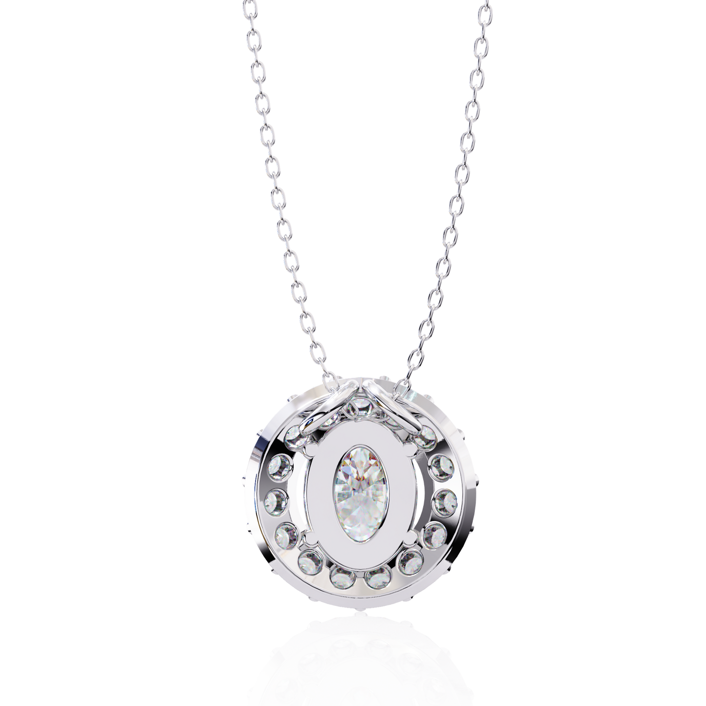 1.02 Ct Oval Cut Lab Grown Diamond Halo Gold Pendant/CVD Diamond Pendant/Gold Diamond Pendant/1 Ct Diamond Pendant/Solitaire Diamond Pendant/Anniversary Gift For Her/igi Certified/Ethical Diamond/Silver Pendant/Gold Pendant/CVD Diamond Pendant/EF Color Diamond/VS Clarity Diamond/Manmade Diamond/Lab Grown Diamond/Pendant Necklace/Oval Cut Diamond/Pendant