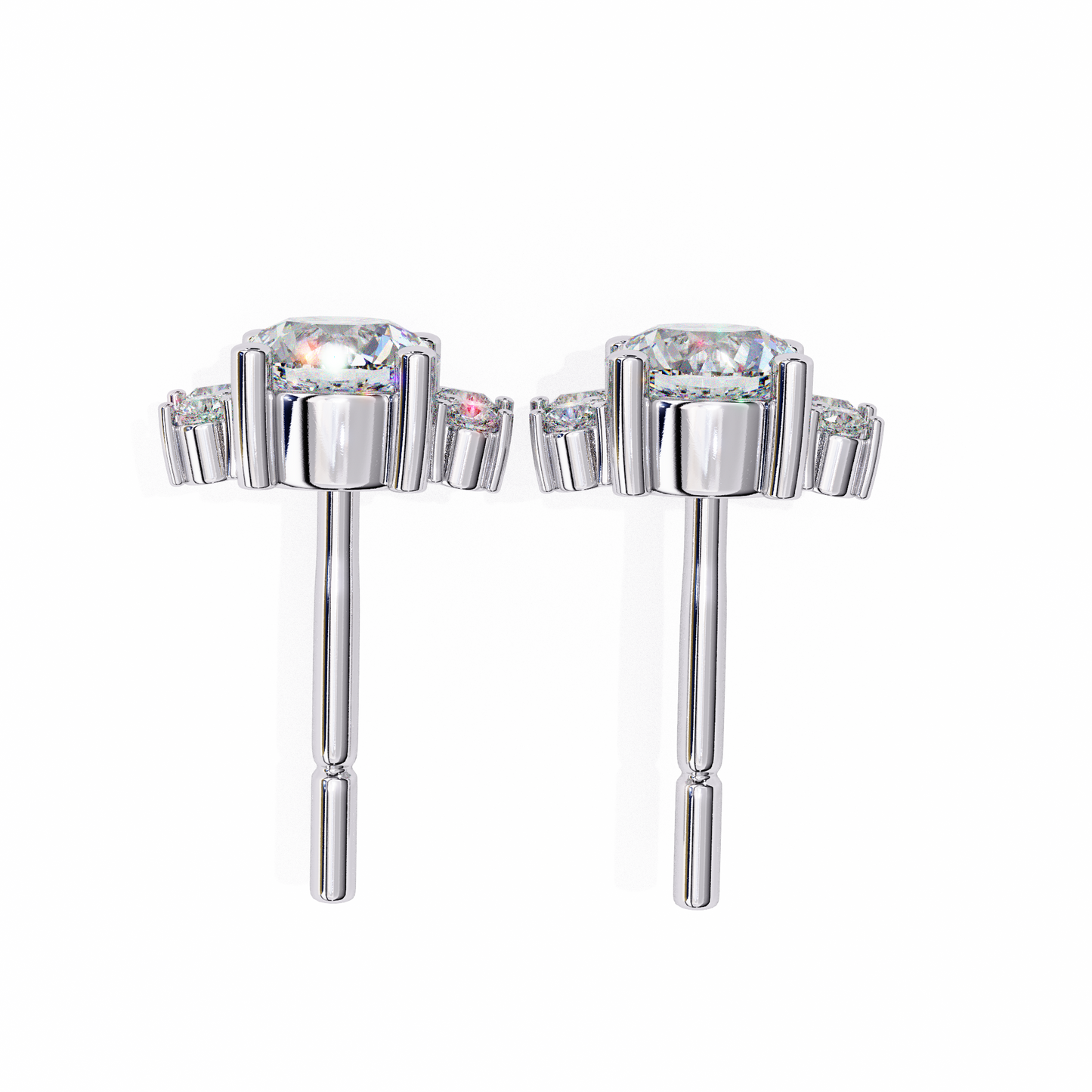Round And Marquise Cut Lab Grown Diamond Earring/Round Stone Earrings/Gold CVD Diamond Earring/Anniversary Gift/Solitaire Diamond Stud Earring/1 Ct Diamond Earring/Prong Setting/Halo Set/igi Certified/Stud Earring/Ethical Diamond/Silver Earring/Gold Earring/CVD Diamond Earring/E Color Diamond/VS Clarity Diamond/Manmade Diamond/Lab Grown Diamond/Round Cut Diamond/Marquise Cut Diamond