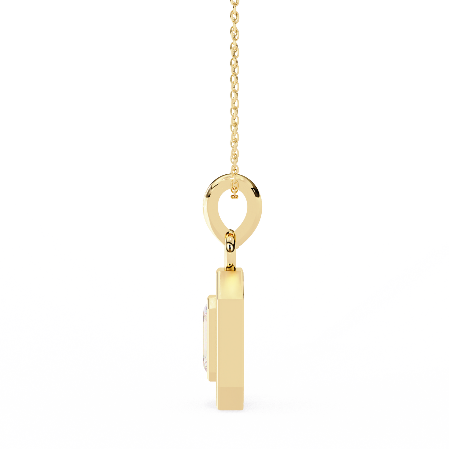1.15 Ct Emerald Cut Lab Grown Diamond Halo Gold Pendant/CVD Diamond Pendant/Gold Diamond Pendant/1 Ct Diamond Pendant/Solitaire Diamond Pendant/Anniversary Gift For Her/igi Certified/Ethical Diamond/Silver Pendant/Gold Pendant/CVD Diamond Pendant/EF Color Diamond/VS Clarity Diamond/Manmade Diamond/Lab Grown Diamond/Pendant Necklace/Emerald Cut Diamond/Pendant