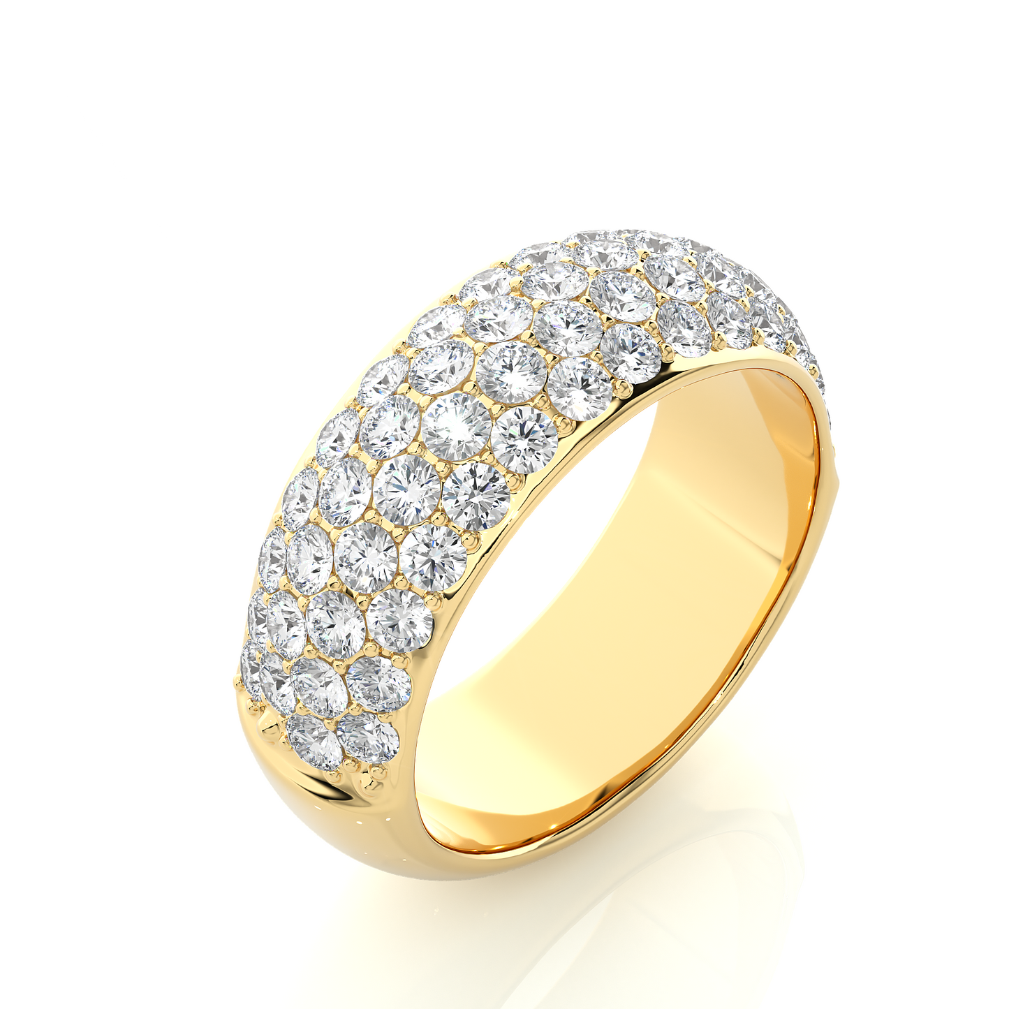 1.88 CTW Round Cut Lab Grown Diamond EF/VS Gold Wedding Band//Wedding Ring/EF Color/VS Clarity/1 CTW Diamond Band/CVD Diamond Band/Round Cut Diamond/Prong Set/Pave Set/10k Gold/14k Gold/18k Gold/Yellow Gold/White Gold/Rose Gold/Anniversary Gift