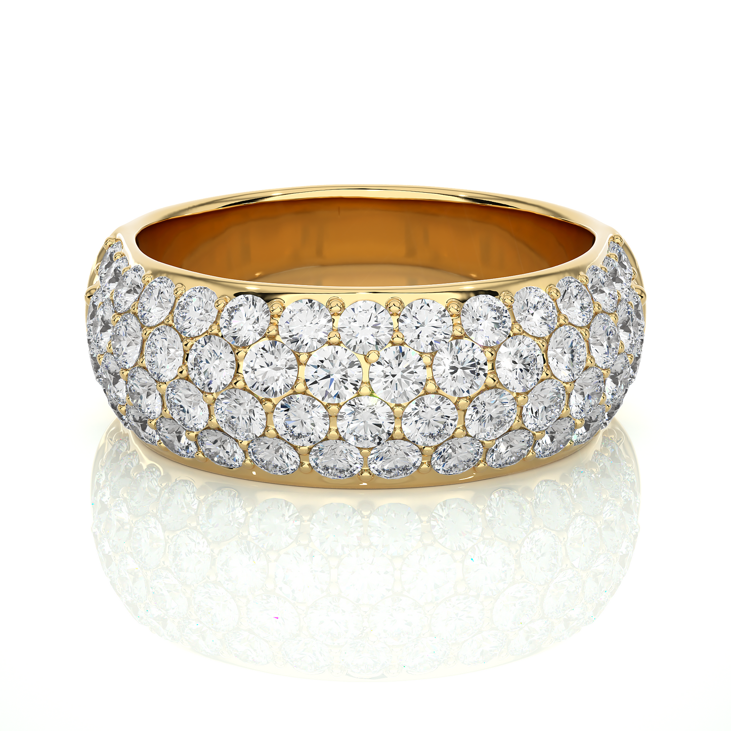1.88 CTW Round Cut Lab Grown Diamond EF/VS Gold Wedding Band//Wedding Ring/EF Color/VS Clarity/1 CTW Diamond Band/CVD Diamond Band/Round Cut Diamond/Prong Set/Pave Set/10k Gold/14k Gold/18k Gold/Yellow Gold/White Gold/Rose Gold/Anniversary Gift