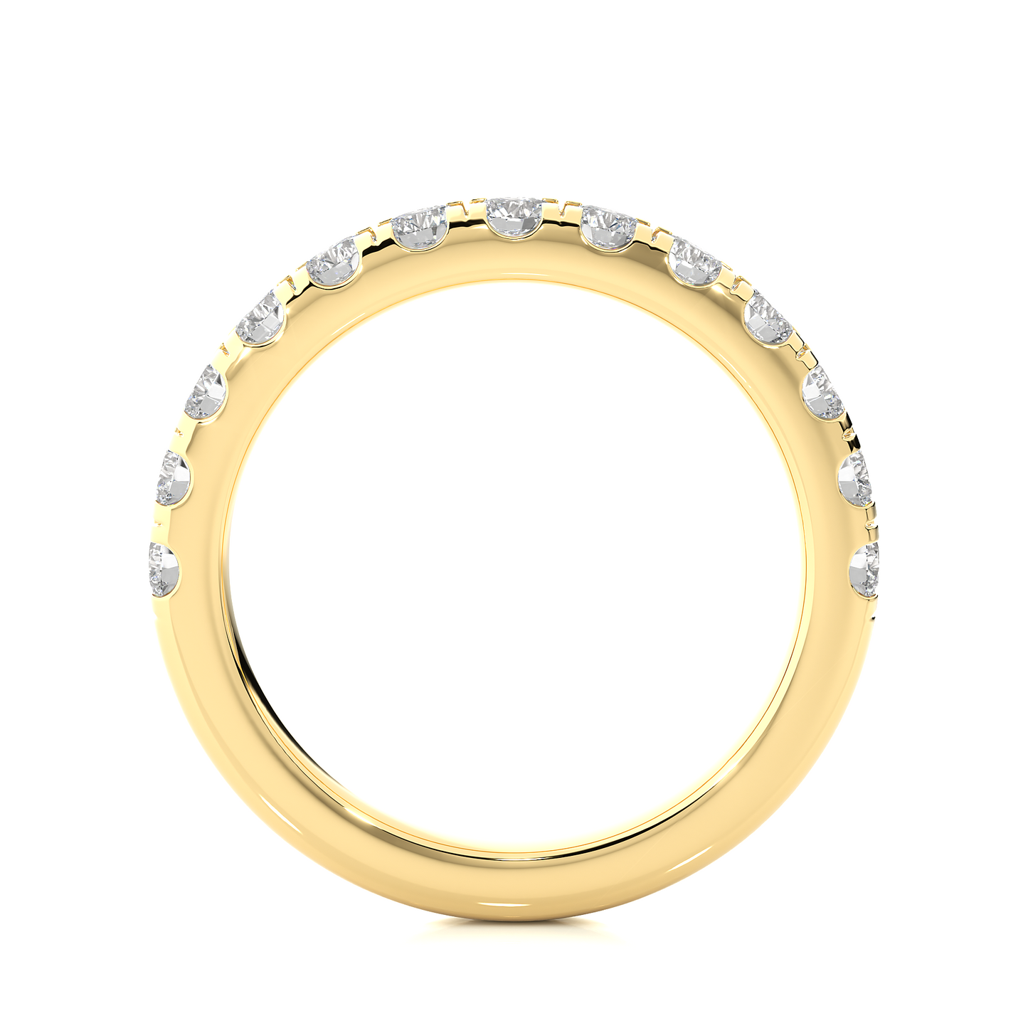 Round Eternity Ring/Wedding Ring/F Color/VS Clarity/1 Ct Diamond Ring/CVD Diamond Ring/Round Cut Diamond/Prong Set/Pave Set/10k Gold/14k Gold/18k Gold/Yellow Gold/White Gold/Rose Gold/Anniversary Gift