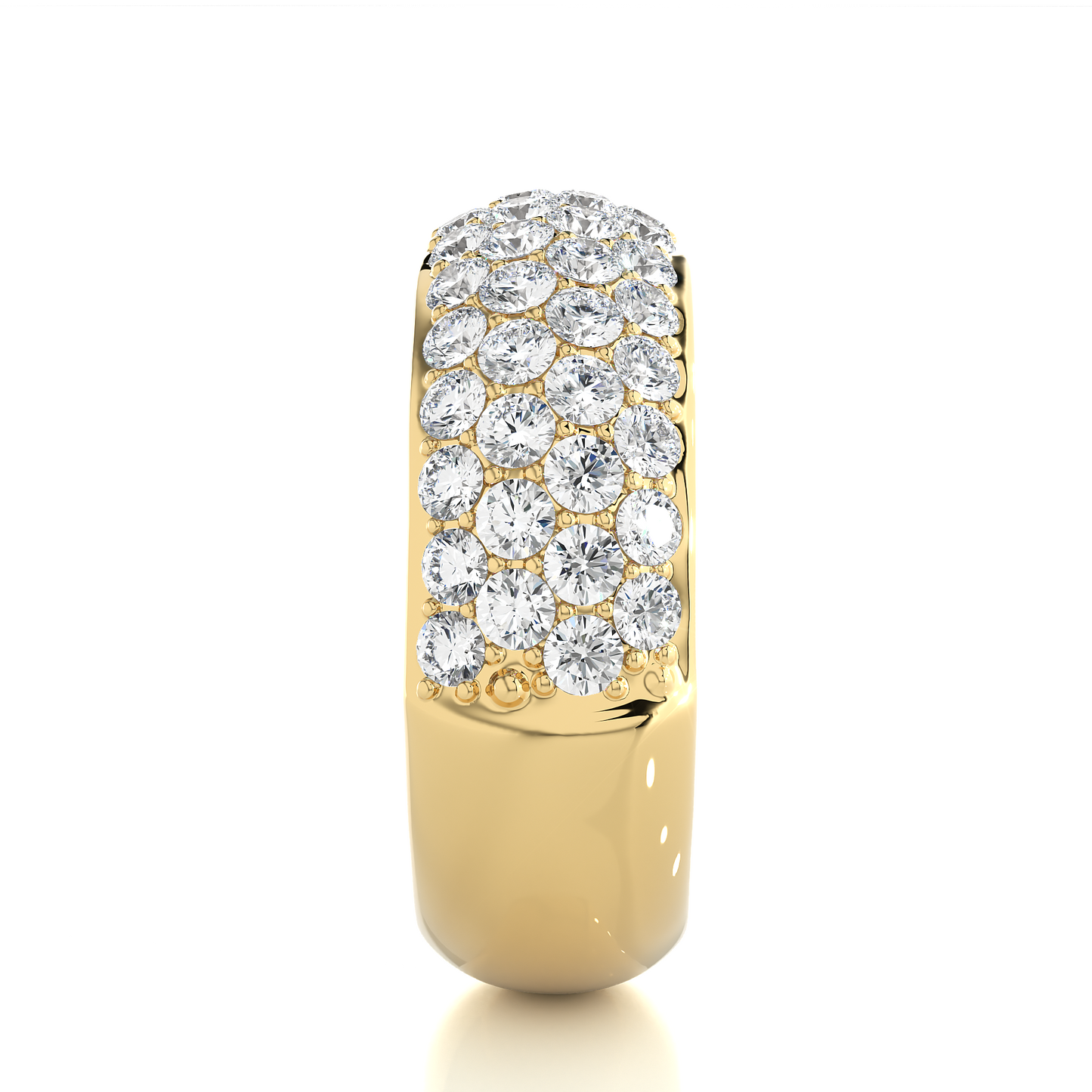 1.88 CTW Round Cut Lab Grown Diamond EF/VS Gold Wedding Band//Wedding Ring/EF Color/VS Clarity/1 CTW Diamond Band/CVD Diamond Band/Round Cut Diamond/Prong Set/Pave Set/10k Gold/14k Gold/18k Gold/Yellow Gold/White Gold/Rose Gold/Anniversary Gift