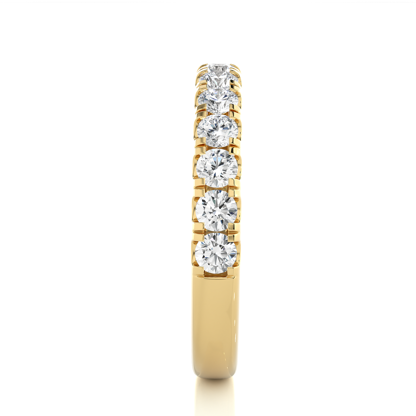 Round Eternity Ring/Wedding Ring/F Color/VS Clarity/1 Ct Diamond Ring/CVD Diamond Ring/Round Cut Diamond/Prong Set/Pave Set/10k Gold/14k Gold/18k Gold/Yellow Gold/White Gold/Rose Gold/Anniversary Gift