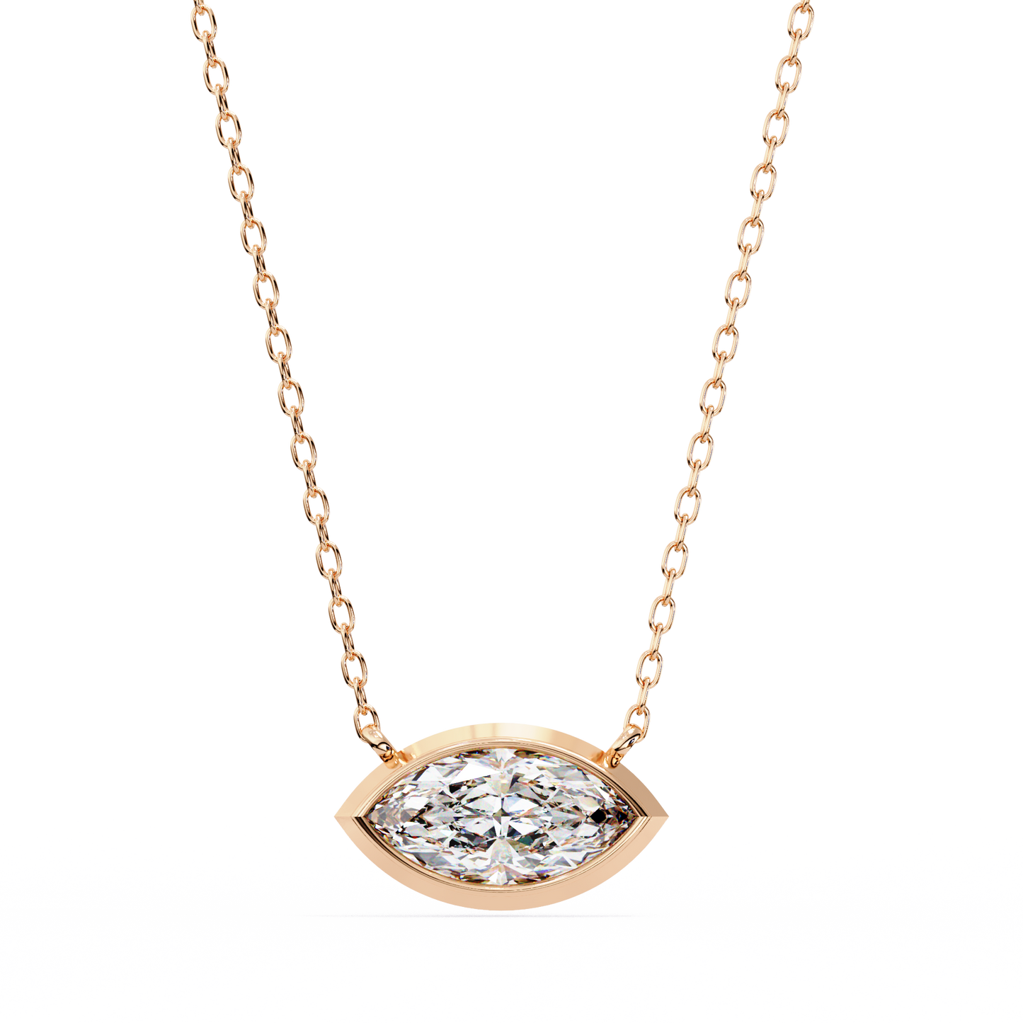1.00 CT Marquise Cut Lab Grown Diamond Bezel Pendant/CVD Diamond Pendant/Gold Diamond Pendant/1 Ct Diamond Pendant/Solitaire Diamond Pendant/Anniversary Gift For Her/igi Certified/Ethical Diamond/Silver Pendant/Gold Pendant/CVD Diamond Pendant/F Color Diamond/VS Clarity Diamond/Manmade Diamond/Lab Grown Diamond/Pendant Necklace/Marquise Cut Diamond/Pendant
