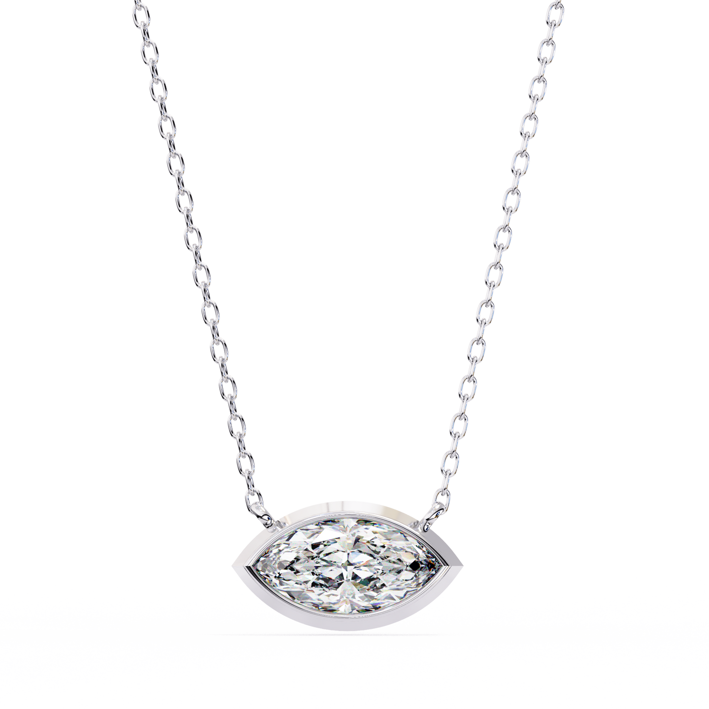 1.00 CT Marquise Cut Lab Grown Diamond Bezel Pendant/CVD Diamond Pendant/Gold Diamond Pendant/1 Ct Diamond Pendant/Solitaire Diamond Pendant/Anniversary Gift For Her/igi Certified/Ethical Diamond/Silver Pendant/Gold Pendant/CVD Diamond Pendant/F Color Diamond/VS Clarity Diamond/Manmade Diamond/Lab Grown Diamond/Pendant Necklace/Marquise Cut Diamond/Pendant