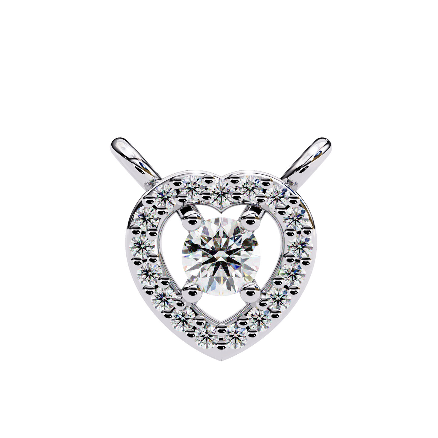 Round Cut Lab Grown Diamond Heart Shape Halo Pendant/CVD Diamond Pendant/Gold Diamond Pendant/1 Ct Diamond Pendant/Solitaire Diamond Pendant/Anniversary Gift For Her/igi Certified/Ethical Diamond/Silver Pendant/Gold Pendant/CVD Diamond Pendant/EF Color Diamond/VS Clarity Diamond/Manmade Diamond/Lab Grown Diamond/Pendant Necklace/Round Cut Diamond/Pendant