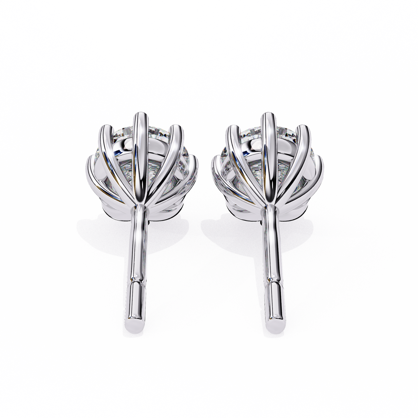 1 ct Octave Studs/Gold CVD Diamond Earring/Anniversary Gift/Solitaire Diamond Stud Earring/1 Ct Diamond Earring/Prong Setting/igi Certified/Stud Earring/Ethical Diamond/Silver Earring/Gold Earring/CVD Diamond Earring/E Color Diamond/VS Clarity Diamond/Manmade Diamond/Lab Grown Diamond/Round Cut Diamond