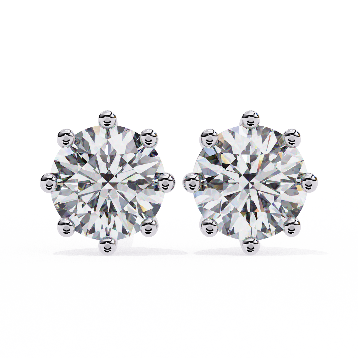 1 ct Octave Studs/Gold CVD Diamond Earring/Anniversary Gift/Solitaire Diamond Stud Earring/1 Ct Diamond Earring/Prong Setting/igi Certified/Stud Earring/Ethical Diamond/Silver Earring/Gold Earring/CVD Diamond Earring/E Color Diamond/VS Clarity Diamond/Manmade Diamond/Lab Grown Diamond/Round Cut Diamond