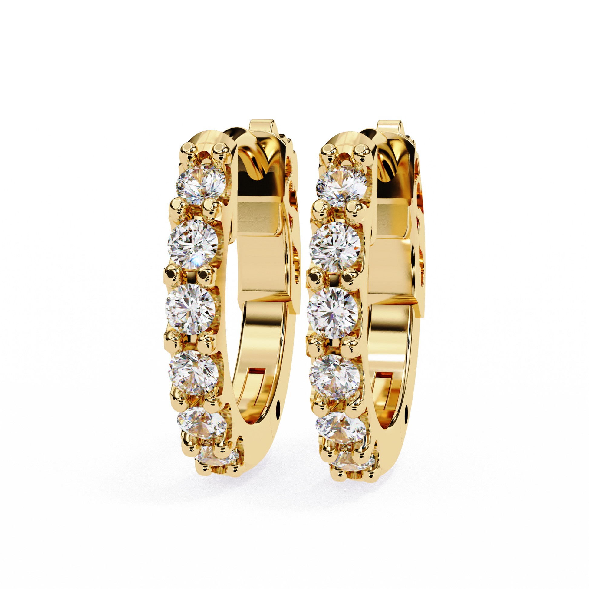 Round Stone Hoops/Round Stone Earrings/Gold CVD Diamond Earring/Anniversary Gift/Solitaire Diamond Stud Earring/1 Ct Diamond Earring/Prong Setting/igi Certified/Stud Earring/Ethical Diamond/Silver Earring/Gold Earring/CVD Diamond Earring/E Color Diamond/VS Clarity Diamond/Manmade Diamond/Lab Grown Diamond/Round Cut Diamond