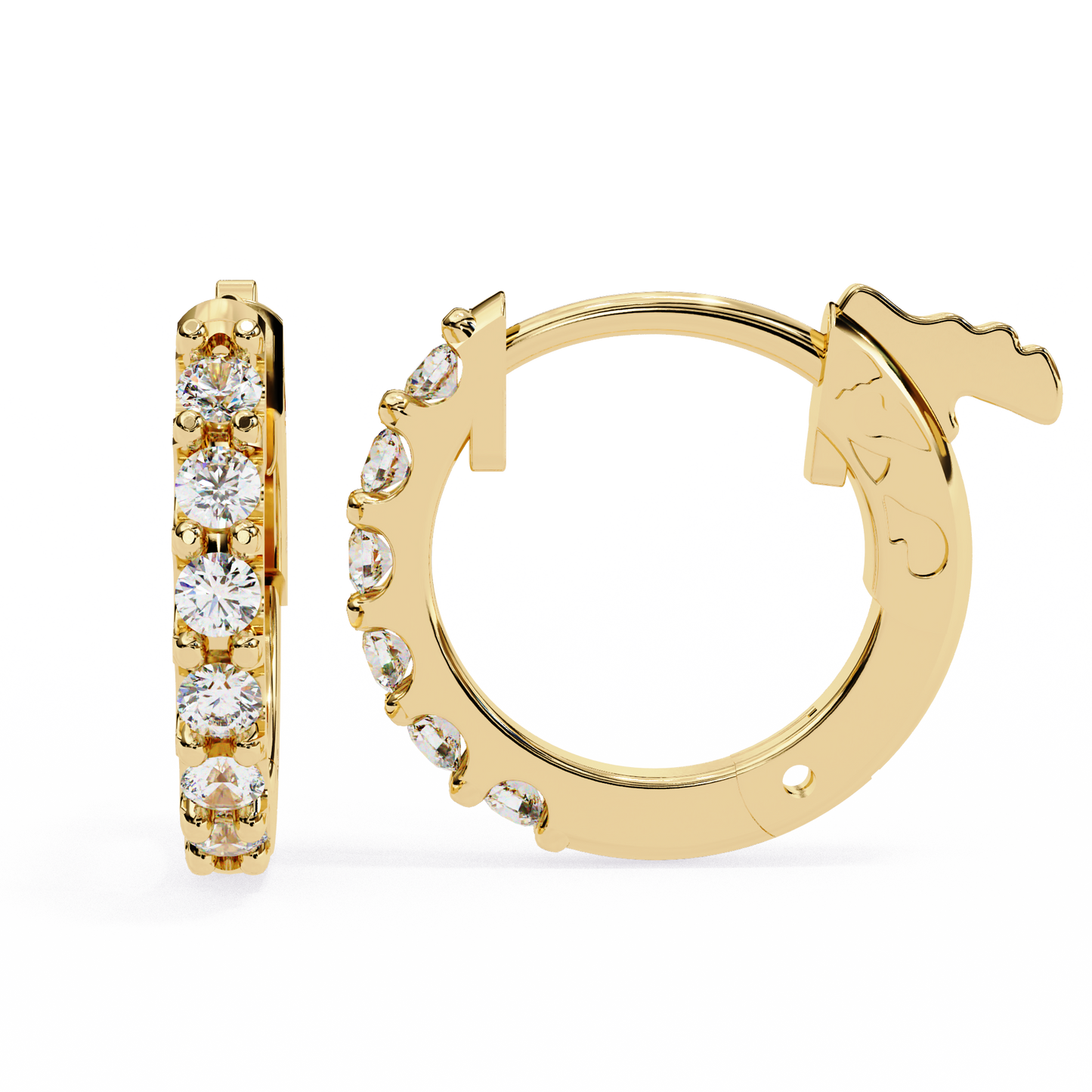 Round Stone Hoops/Round Stone Earrings/Gold CVD Diamond Earring/Anniversary Gift/Solitaire Diamond Stud Earring/1 Ct Diamond Earring/Prong Setting/igi Certified/Stud Earring/Ethical Diamond/Silver Earring/Gold Earring/CVD Diamond Earring/E Color Diamond/VS Clarity Diamond/Manmade Diamond/Lab Grown Diamond/Round Cut Diamond