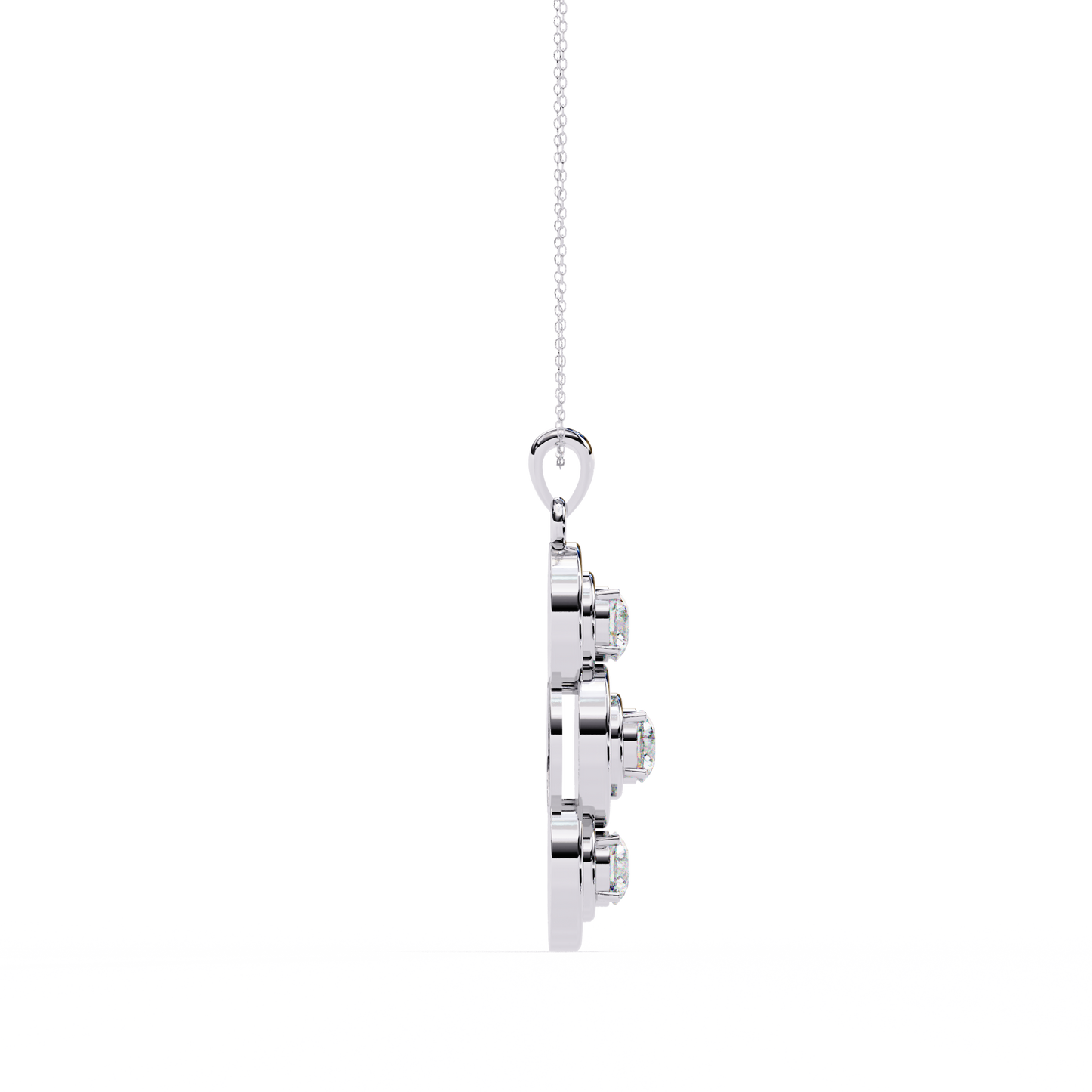 Three Stone Necklace/Gold Diamond Pendant/1 Ct Diamond Pendant/Solitaire Diamond Pendant/Anniversary Gift For Her/igi Certified/Ethical Diamond/Silver Pendant/Gold Pendant/EF Color Diamond/VS Clarity Diamond/Manmade Diamond/Lab Grown Diamond/Pendant Necklace/Round Cut Diamond/Pendant