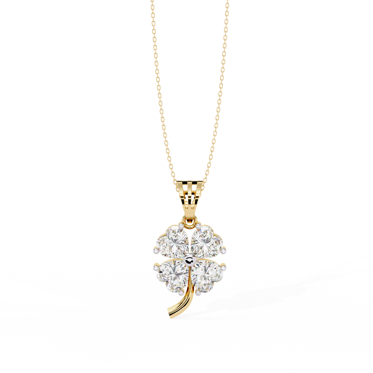 Heart Shape Cut Lab Grown Diamond Four Stone Pendant/CVD Diamond Pendant/Gold Diamond Pendant/1 Ct Diamond Pendant/Solitaire Diamond Pendant/Anniversary Gift For Her/igi Certified/Ethical Diamond/Silver Pendant/Gold Pendant/CVD Diamond Pendant/EF Color Diamond/VS Clarity Diamond/Manmade Diamond/Lab Grown Diamond/Pendant Necklace/Heart Cut Diamond/Pendant