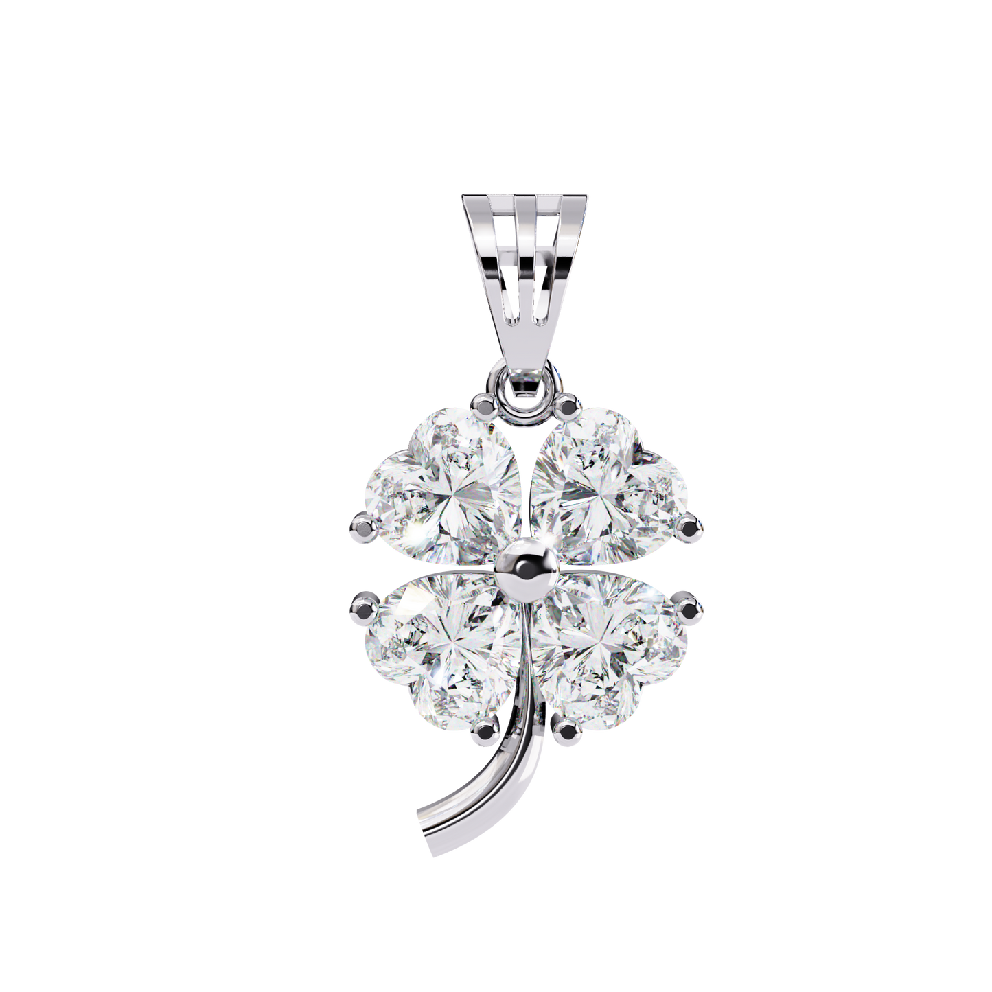 Heart Shape Cut Lab Grown Diamond Four Stone Pendant/CVD Diamond Pendant/Gold Diamond Pendant/1 Ct Diamond Pendant/Solitaire Diamond Pendant/Anniversary Gift For Her/igi Certified/Ethical Diamond/Silver Pendant/Gold Pendant/CVD Diamond Pendant/EF Color Diamond/VS Clarity Diamond/Manmade Diamond/Lab Grown Diamond/Pendant Necklace/Heart Cut Diamond/Pendant