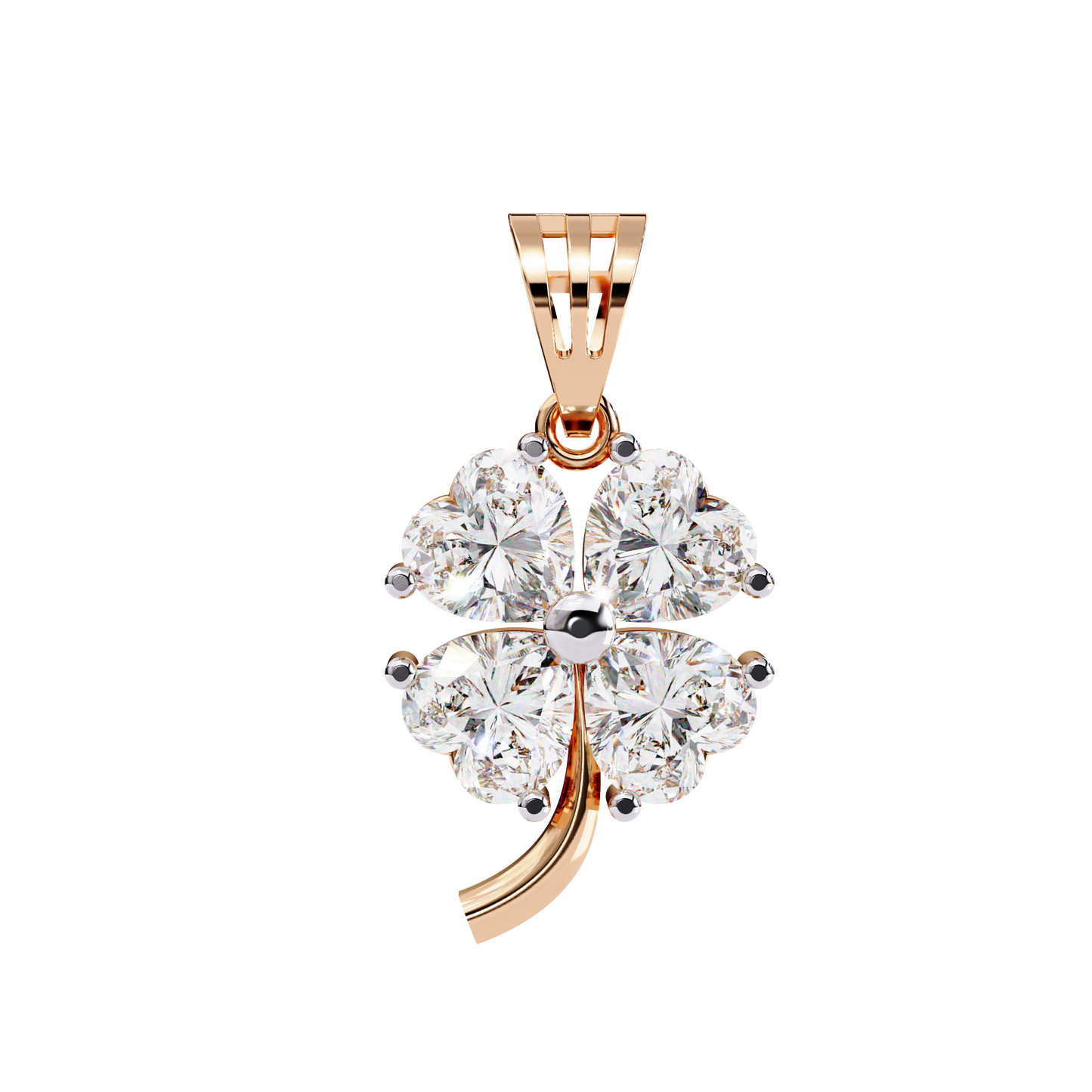 Heart Shape Cut Lab Grown Diamond Four Stone Pendant/CVD Diamond Pendant/Gold Diamond Pendant/1 Ct Diamond Pendant/Solitaire Diamond Pendant/Anniversary Gift For Her/igi Certified/Ethical Diamond/Silver Pendant/Gold Pendant/CVD Diamond Pendant/EF Color Diamond/VS Clarity Diamond/Manmade Diamond/Lab Grown Diamond/Pendant Necklace/Heart Cut Diamond/Pendant
