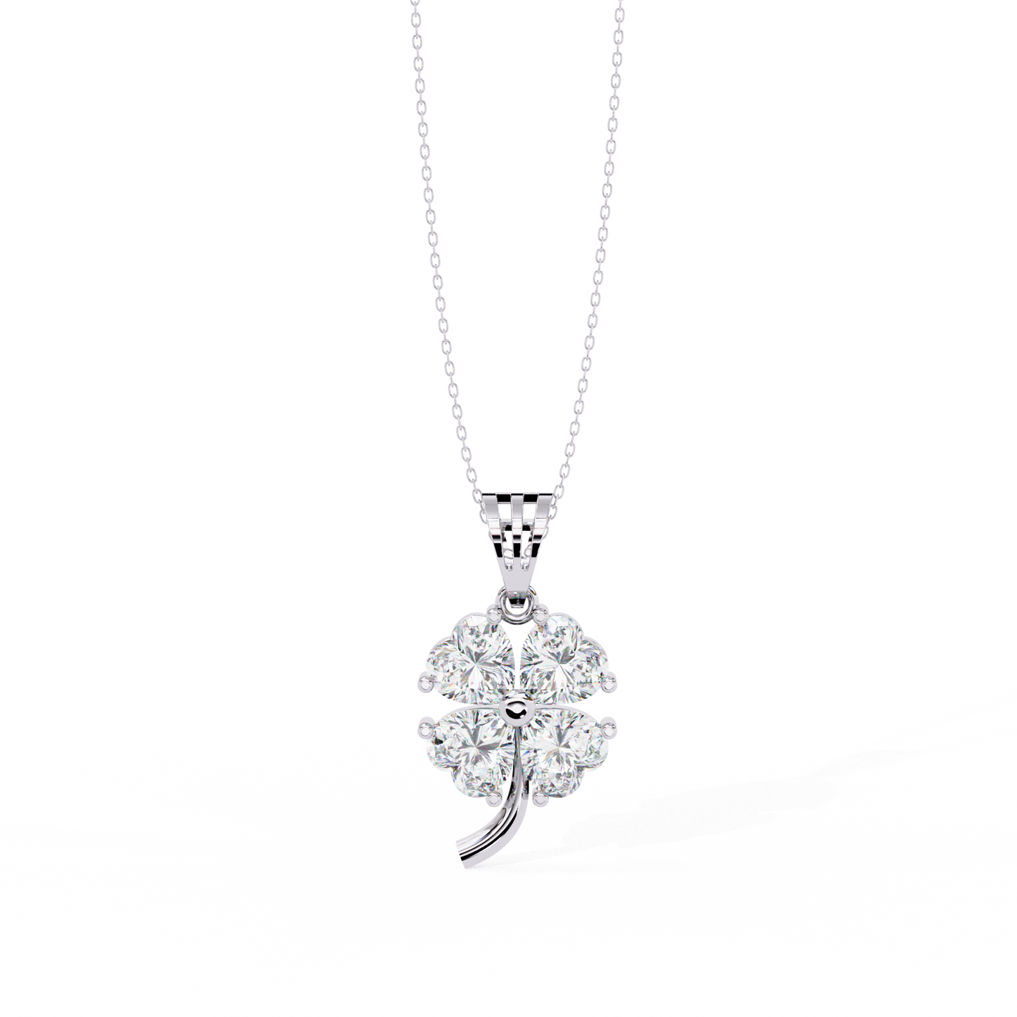 Heart Shape Cut Lab Grown Diamond Four Stone Pendant/CVD Diamond Pendant/Gold Diamond Pendant/1 Ct Diamond Pendant/Solitaire Diamond Pendant/Anniversary Gift For Her/igi Certified/Ethical Diamond/Silver Pendant/Gold Pendant/CVD Diamond Pendant/EF Color Diamond/VS Clarity Diamond/Manmade Diamond/Lab Grown Diamond/Pendant Necklace/Heart Cut Diamond/Pendant