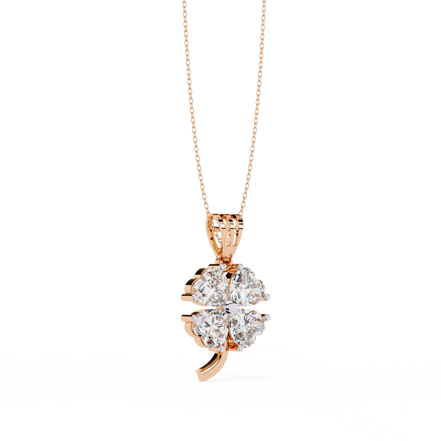 Heart Shape Cut Lab Grown Diamond Four Stone Pendant/CVD Diamond Pendant/Gold Diamond Pendant/1 Ct Diamond Pendant/Solitaire Diamond Pendant/Anniversary Gift For Her/igi Certified/Ethical Diamond/Silver Pendant/Gold Pendant/CVD Diamond Pendant/EF Color Diamond/VS Clarity Diamond/Manmade Diamond/Lab Grown Diamond/Pendant Necklace/Heart Cut Diamond/Pendant