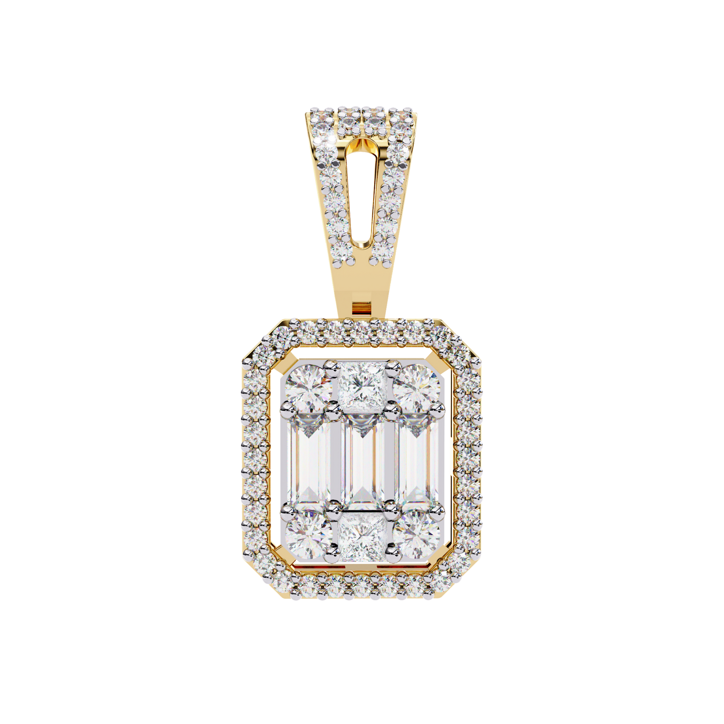Gold Lab Grown Diamond Halo Pendant/CVD Diamond Pendant/Gold Diamond Pendant/1 Ct Diamond Pendant/Solitaire Diamond Pendant/Anniversary Gift For Her/igi Certified/Ethical Diamond/Silver Pendant/Gold Pendant/CVD Diamond Pendant/EF Color Diamond/VS Clarity Diamond/Manmade Diamond/Lab Grown Diamond/Pendant Necklace/Round Cut Diamond/Pendant/Baguette Cut Diamond