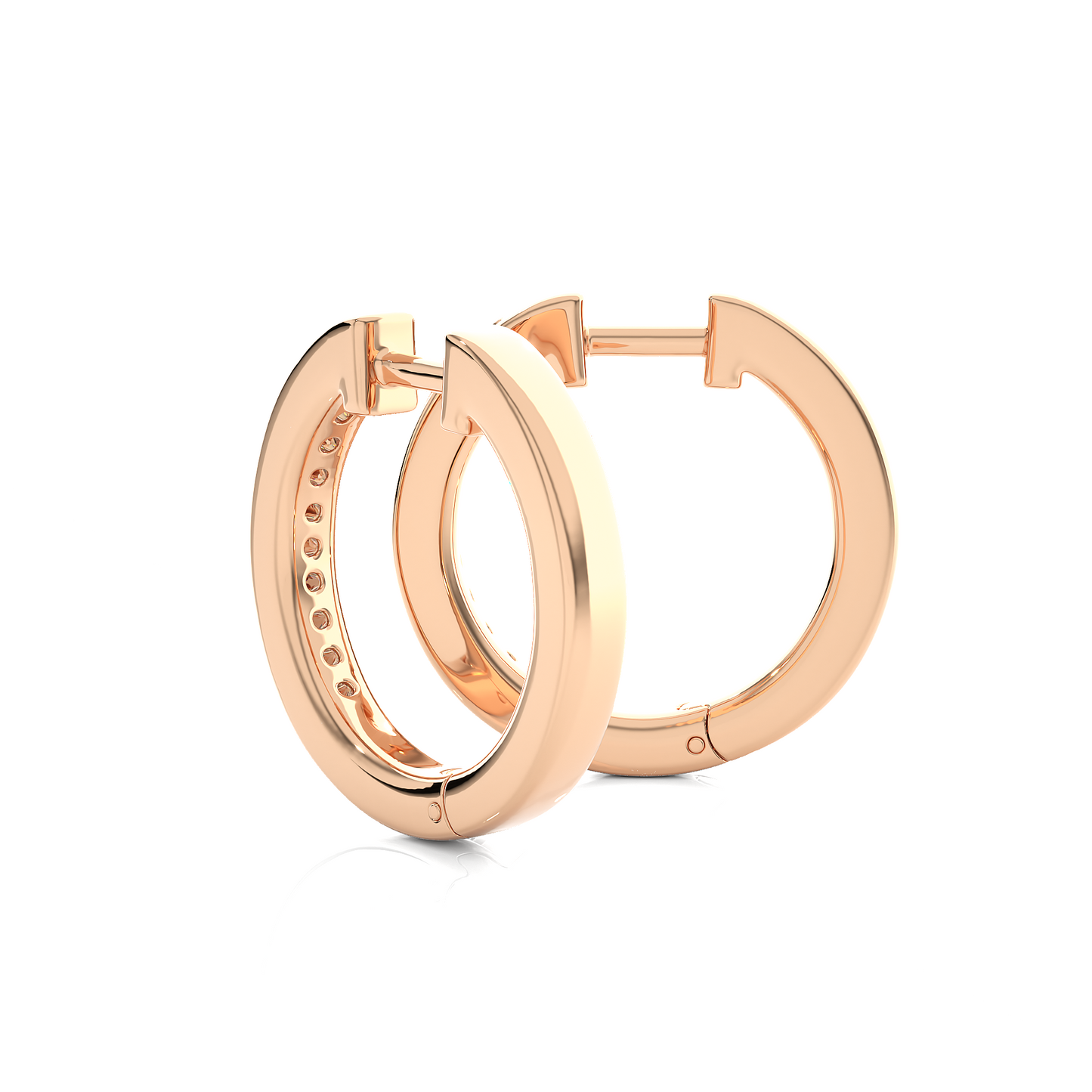 Mini-Hoop Earrings/Round Stone Earrings/Gold CVD Diamond Earring/Anniversary Gift/Solitaire Diamond Stud Earring/1 Ct Diamond Earring/Prong Setting/igi Certified/Stud Earring/Ethical Diamond/Silver Earring/Gold Earring/CVD Diamond Earring/E Color Diamond/VS Clarity Diamond/Manmade Diamond/Lab Grown Diamond/Round Cut Diamond
