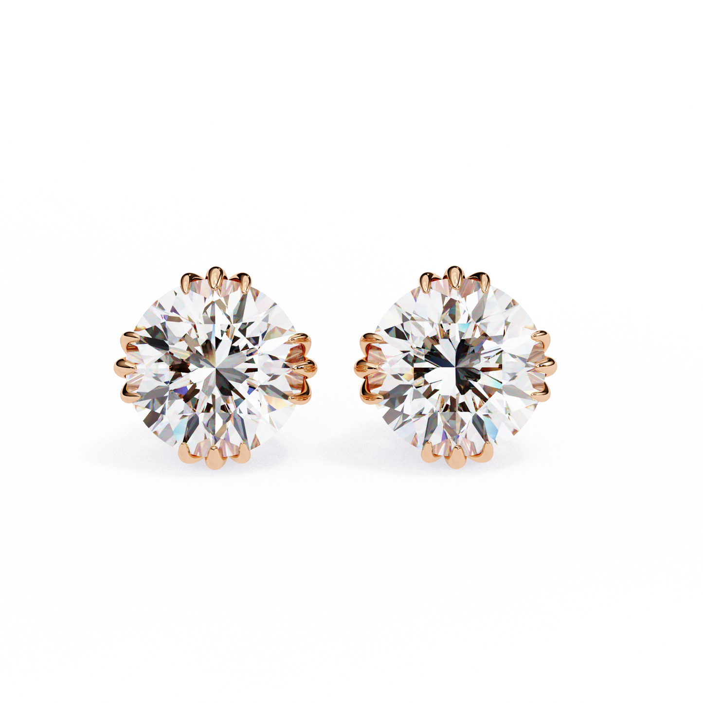 1.4 Ct Round Cut Lab Grown Diamond Stud Gold Earring/Gold CVD Diamond Earring/Anniversary Gift/Solitaire Diamond Stud Earring/1 Ct Diamond Earring/Prong Setting/igi Certified/Stud Earring/Ethical Diamond/Silver Earring/Gold Earring/CVD Diamond Earring/F Color Diamond/VS Clarity Diamond/Manmade Diamond/Lab Grown Diamond/Round Cut Diamond