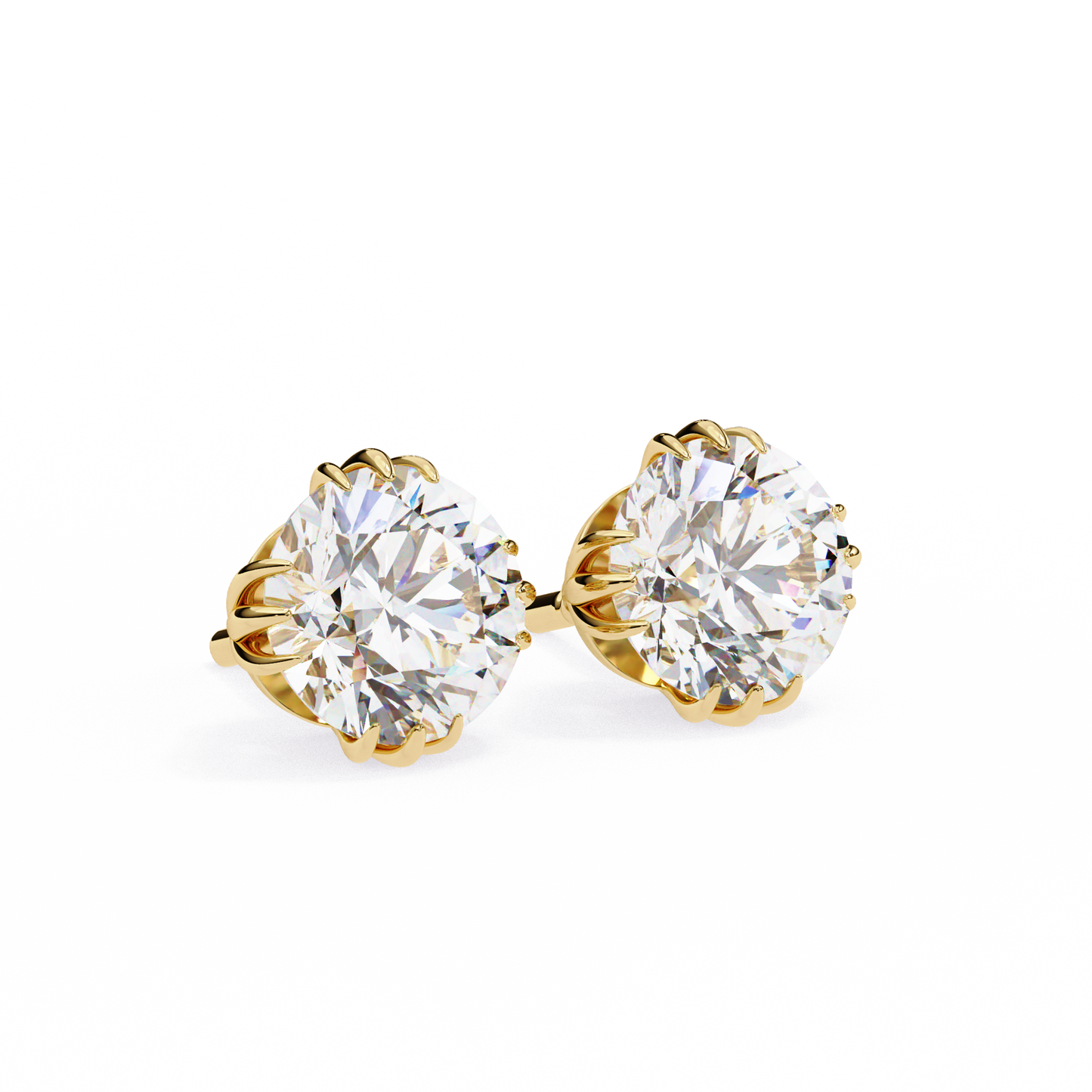 1.4 Ct Round Cut Lab Grown Diamond Stud Gold Earring/Gold CVD Diamond Earring/Anniversary Gift/Solitaire Diamond Stud Earring/1 Ct Diamond Earring/Prong Setting/igi Certified/Stud Earring/Ethical Diamond/Silver Earring/Gold Earring/CVD Diamond Earring/F Color Diamond/VS Clarity Diamond/Manmade Diamond/Lab Grown Diamond/Round Cut Diamond