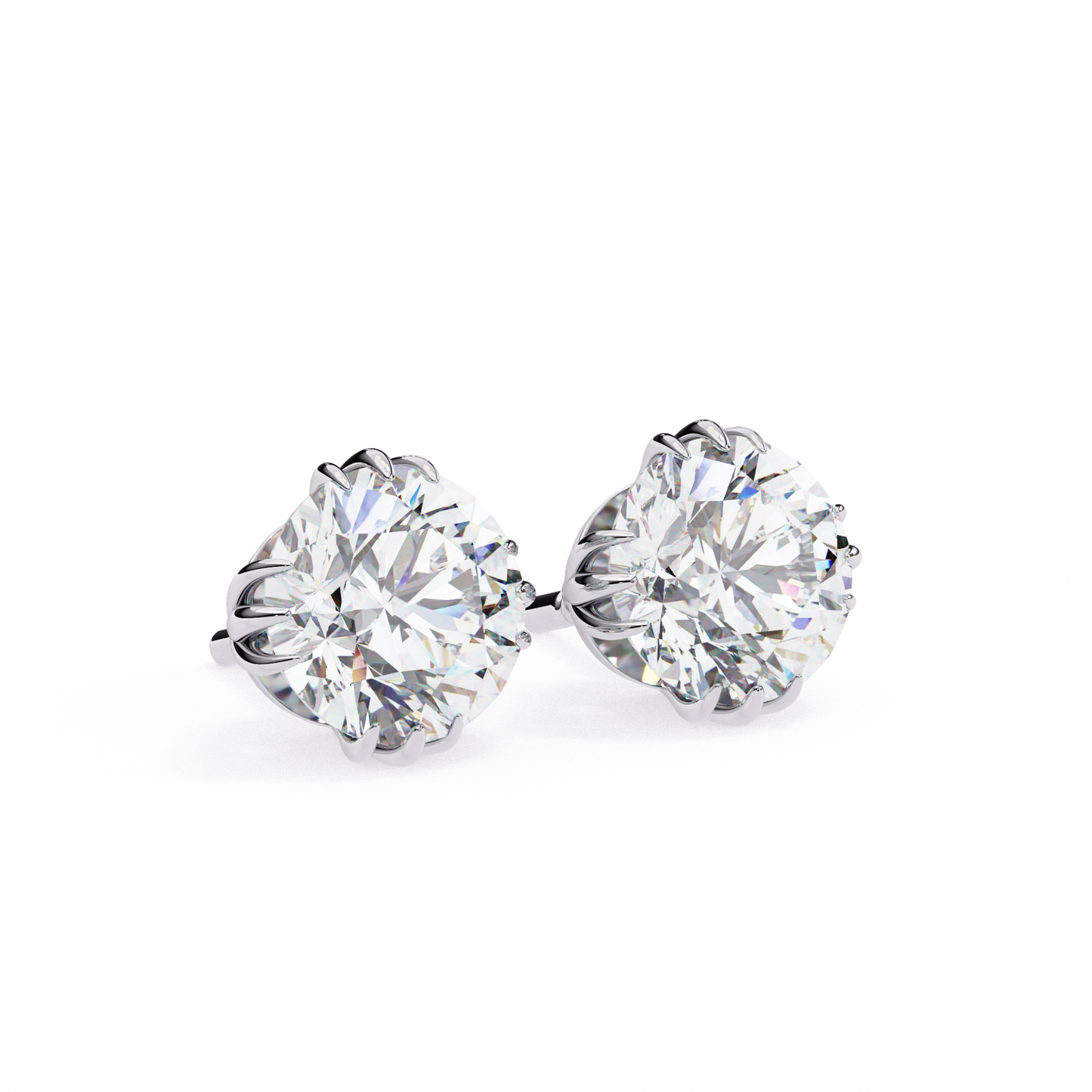 1.4 Ct Round Cut Lab Grown Diamond Stud Gold Earring/Gold CVD Diamond Earring/Anniversary Gift/Solitaire Diamond Stud Earring/1 Ct Diamond Earring/Prong Setting/igi Certified/Stud Earring/Ethical Diamond/Silver Earring/Gold Earring/CVD Diamond Earring/F Color Diamond/VS Clarity Diamond/Manmade Diamond/Lab Grown Diamond/Round Cut Diamond