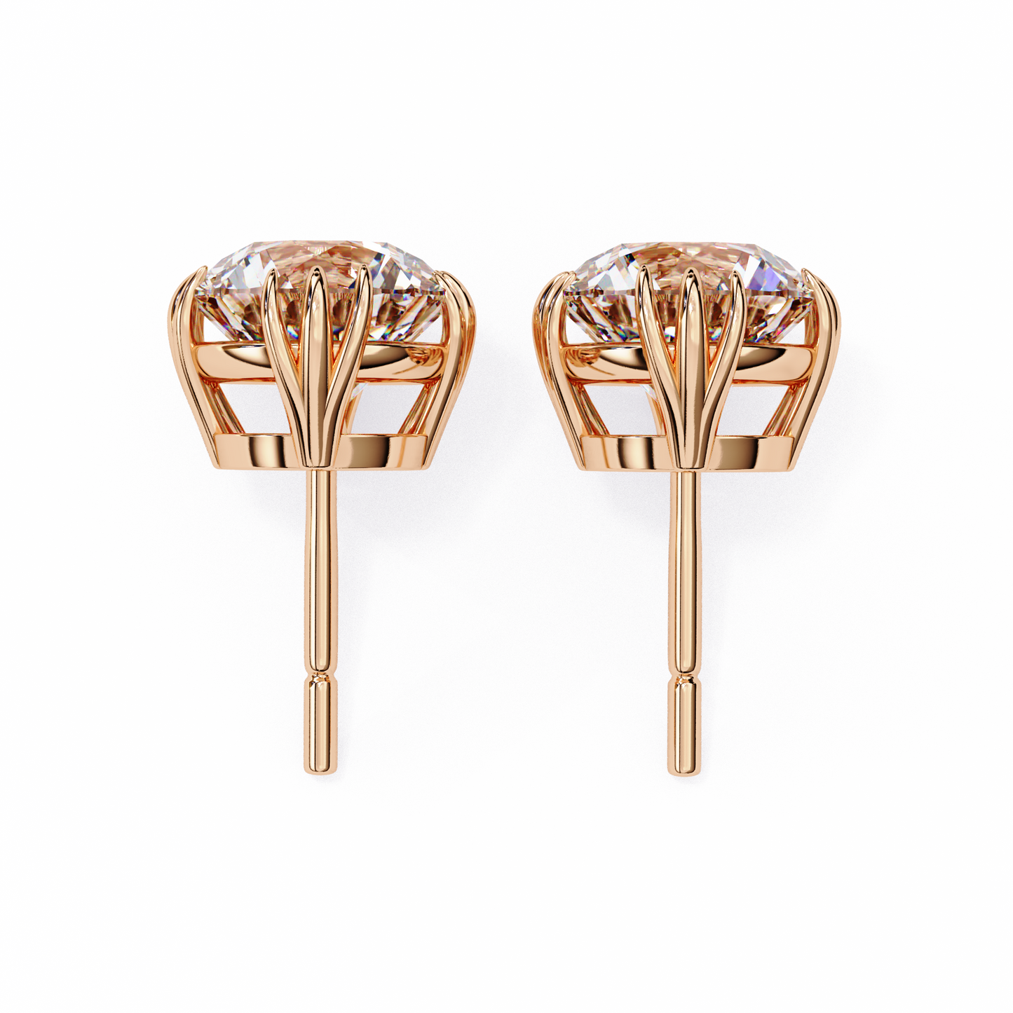 1.4 Ct Round Cut Lab Grown Diamond Stud Gold Earring/Gold CVD Diamond Earring/Anniversary Gift/Solitaire Diamond Stud Earring/1 Ct Diamond Earring/Prong Setting/igi Certified/Stud Earring/Ethical Diamond/Silver Earring/Gold Earring/CVD Diamond Earring/F Color Diamond/VS Clarity Diamond/Manmade Diamond/Lab Grown Diamond/Round Cut Diamond