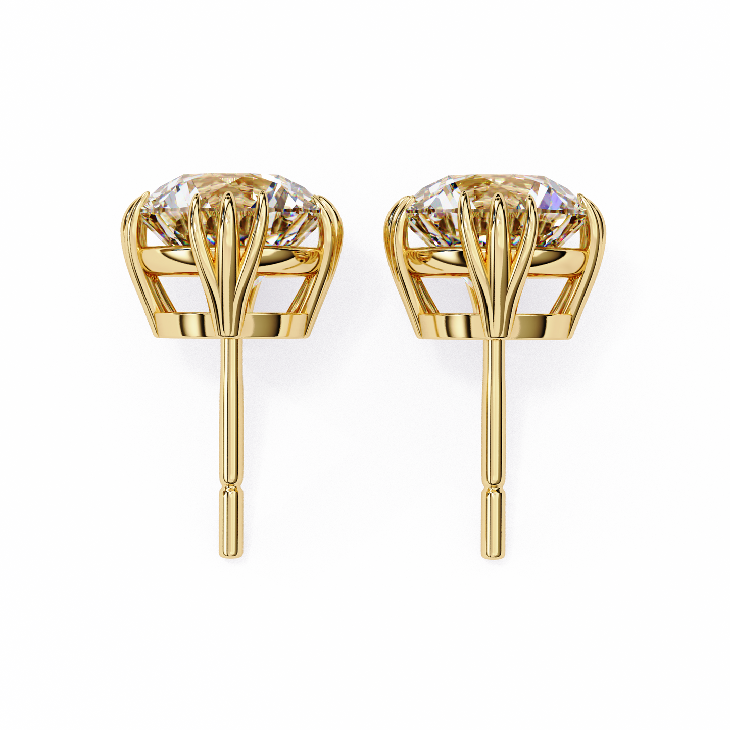 1.4 Ct Round Cut Lab Grown Diamond Stud Gold Earring/Gold CVD Diamond Earring/Anniversary Gift/Solitaire Diamond Stud Earring/1 Ct Diamond Earring/Prong Setting/igi Certified/Stud Earring/Ethical Diamond/Silver Earring/Gold Earring/CVD Diamond Earring/F Color Diamond/VS Clarity Diamond/Manmade Diamond/Lab Grown Diamond/Round Cut Diamond