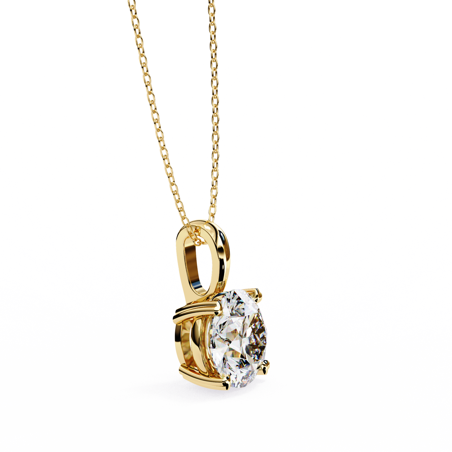 1.02 CT Round Cut Lab Grown Diamond Four Prong Pendant/CVD Diamond Pendant/Gold Diamond Pendant/1 Ct Diamond Pendant/Solitaire Diamond Pendant/Anniversary Gift For Her/igi Certified/Ethical Diamond/Silver Pendant/Gold Pendant/CVD Diamond Pendant/E Color Diamond/VS Clarity Diamond/Manmade Diamond/Lab Grown Diamond/Pendant Necklace/Round Cut Diamond/Pendant