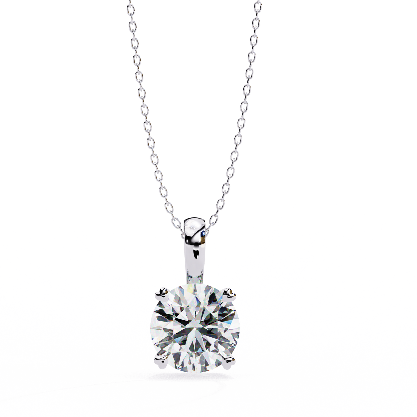 1.02 CT Round Cut Lab Grown Diamond Four Prong Pendant/CVD Diamond Pendant/Gold Diamond Pendant/1 Ct Diamond Pendant/Solitaire Diamond Pendant/Anniversary Gift For Her/igi Certified/Ethical Diamond/Silver Pendant/Gold Pendant/CVD Diamond Pendant/E Color Diamond/VS Clarity Diamond/Manmade Diamond/Lab Grown Diamond/Pendant Necklace/Round Cut Diamond/Pendant
