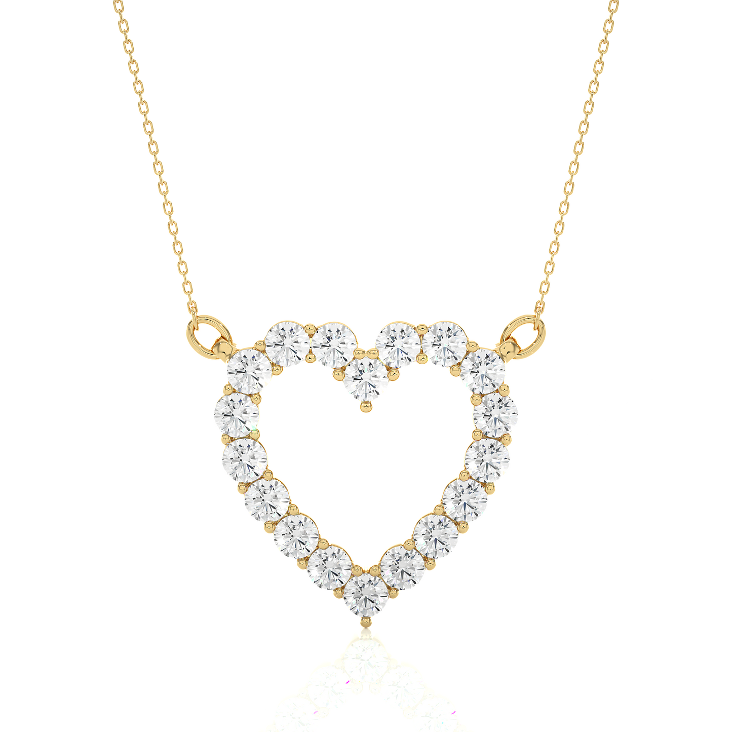 Mini Heart Necklace/Gold Diamond Pendant/1 Ct Diamond Pendant/Solitaire Diamond Pendant/Anniversary Gift For Her/igi Certified/Ethical Diamond/Silver Pendant/Gold Pendant/F Color Diamond/VS Clarity Diamond/Manmade Diamond/Lab Grown Diamond/Pendant Necklace/Round Cut Diamond/Pendant