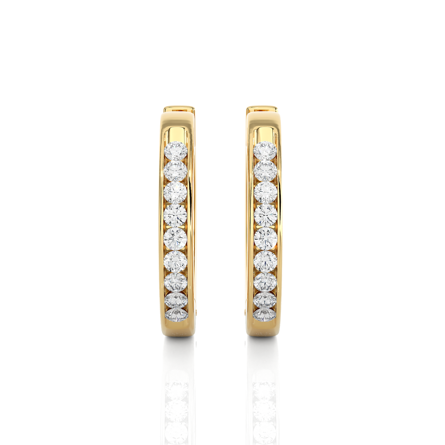 Mini-Hoop Earrings/Round Stone Earrings/Gold CVD Diamond Earring/Anniversary Gift/Solitaire Diamond Stud Earring/1 Ct Diamond Earring/Prong Setting/igi Certified/Stud Earring/Ethical Diamond/Silver Earring/Gold Earring/CVD Diamond Earring/E Color Diamond/VS Clarity Diamond/Manmade Diamond/Lab Grown Diamond/Round Cut Diamond