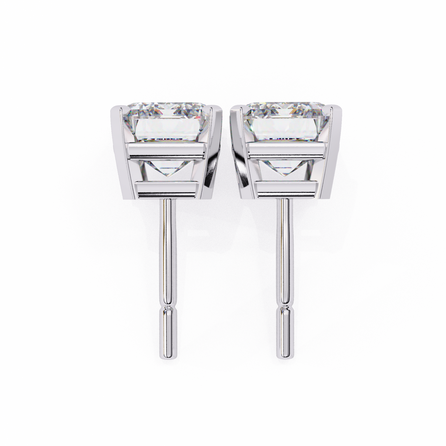1.2 Ct Emerald Cut Lab Grown Diamond Gold Stud Earring/Gold CVD Diamond Earring/Anniversary Gift/Solitaire Diamond Stud Earring/1 Ct Diamond Earring/Prong Setting/igi Certified/Stud Earring/Ethical Diamond/Silver Earring/Gold Earring/CVD Diamond Earring/F Color Diamond/VS Clarity Diamond/Manmade Diamond/Lab Grown Diamond/Emerald Cut Diamond